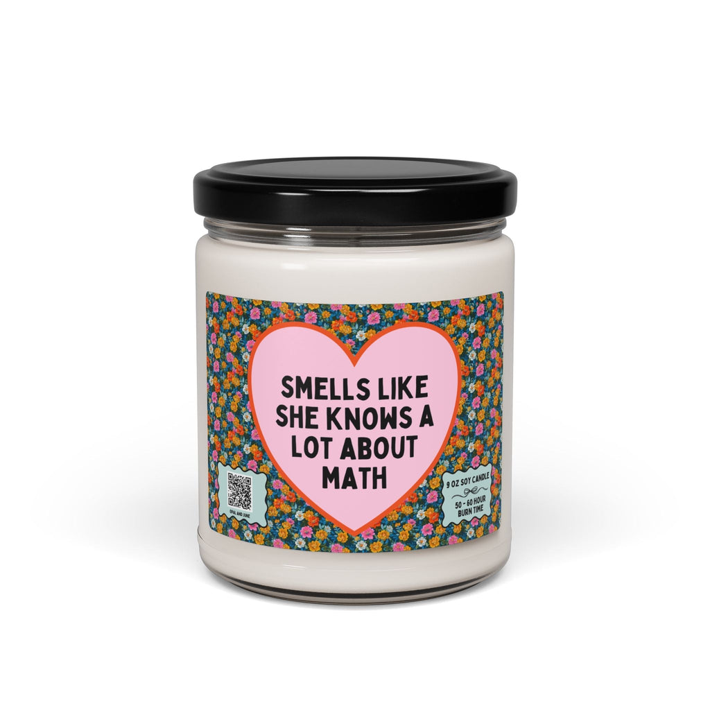 Funny Math Teacher Candle