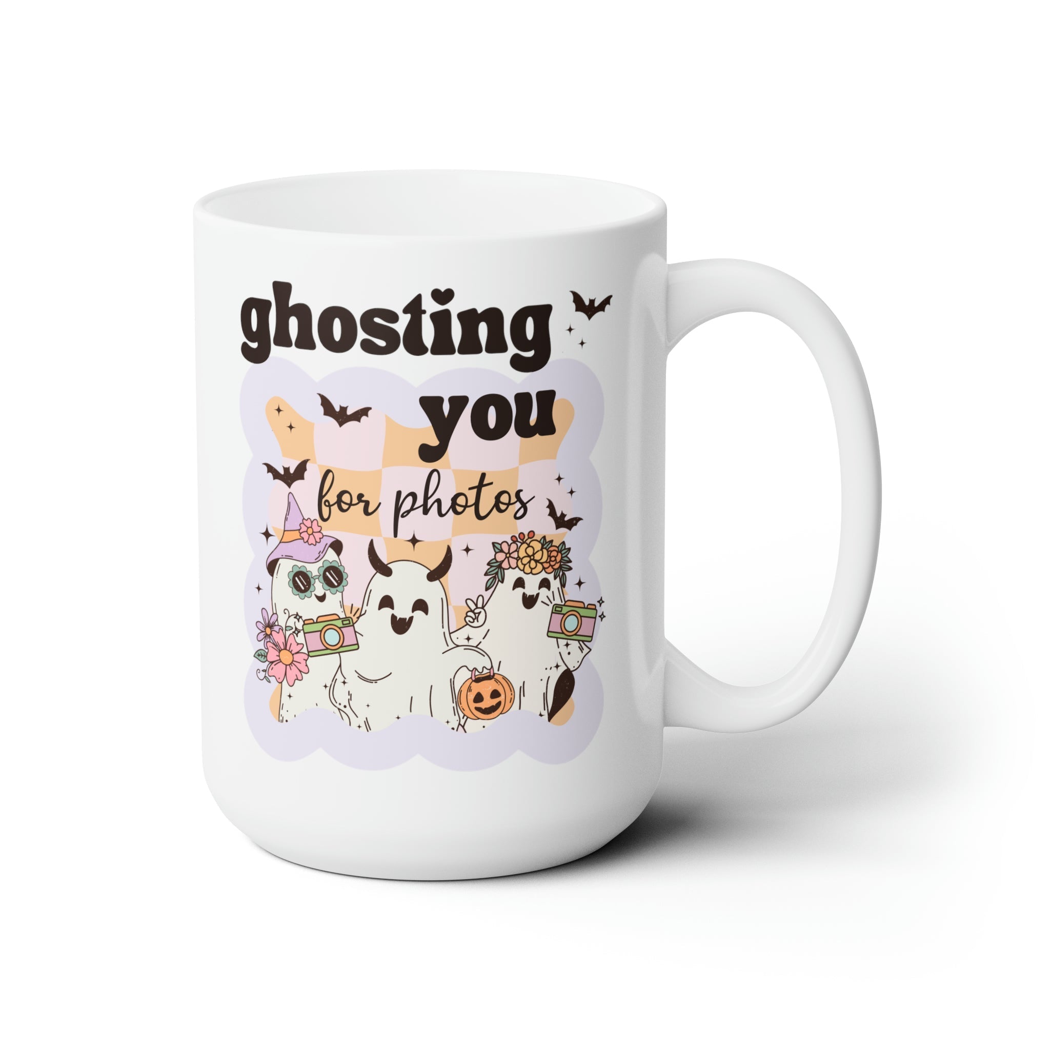 Funny Photographer Coffee Mug for Halloween: Ghosting You For Photos