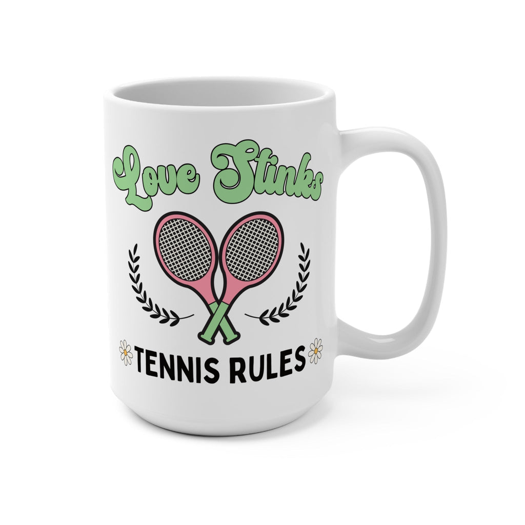 Love Stinks Tennis Rules Mug