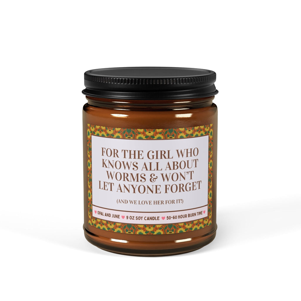 For the Girl Who Knows All About Worms Candle