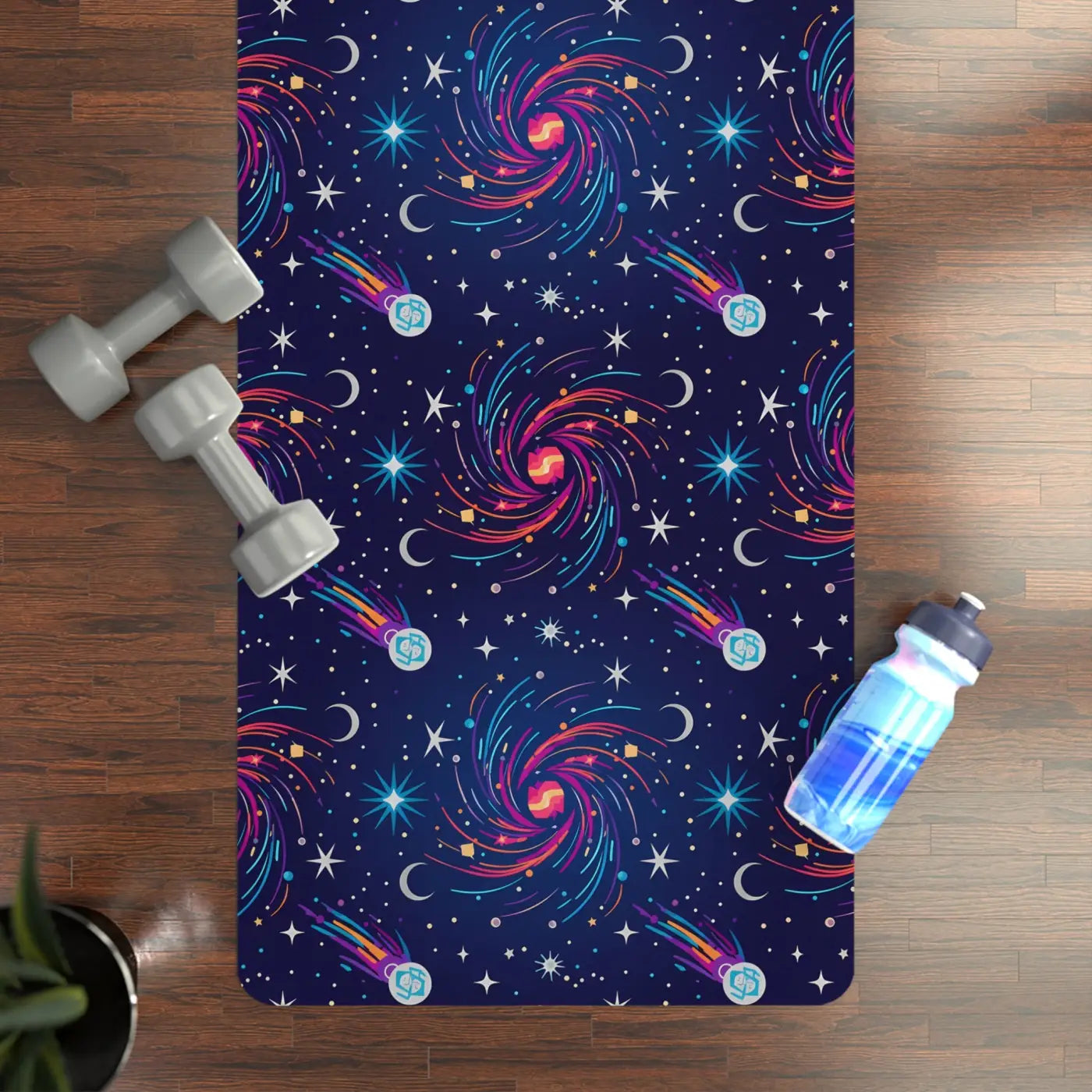 Galaxy Swirl Rubber Yoga Mat - Natural Rubber - Dipaliz