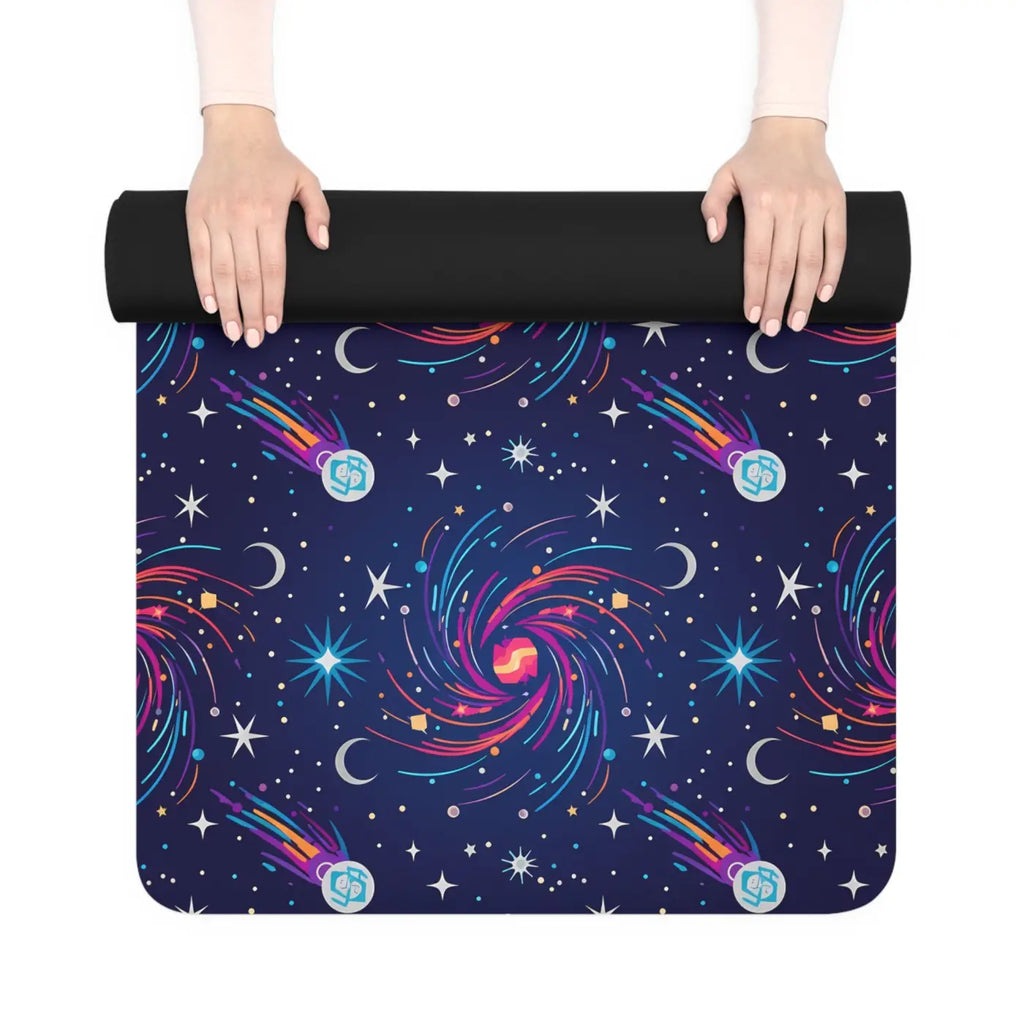 Galaxy Swirl Rubber Yoga Mat - Natural Rubber - Dipaliz