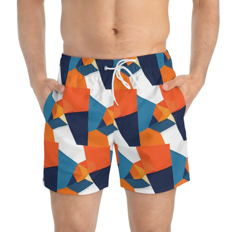 Ocean State Styles Swim Trunks Geometric Patterned QuickDry