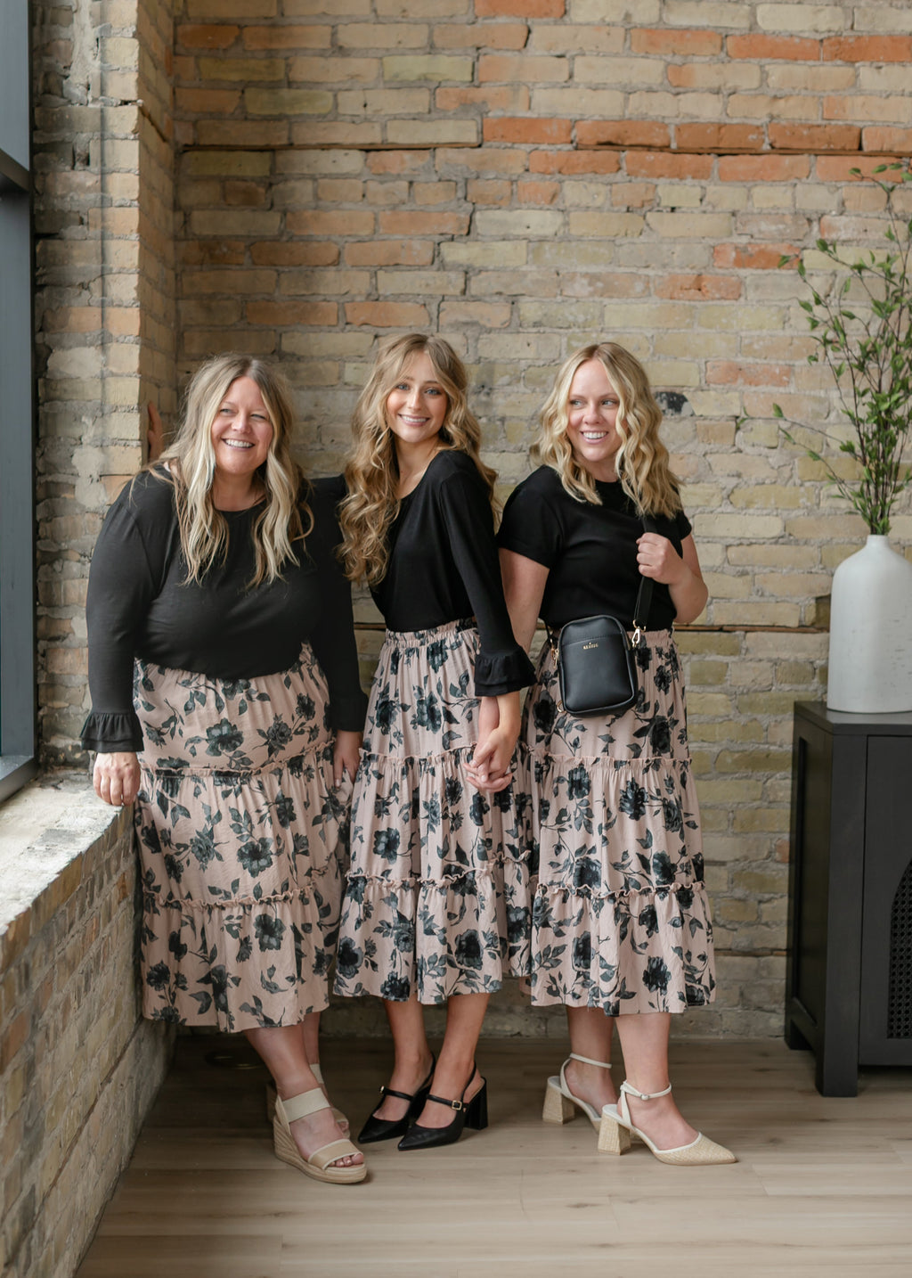 Giana Ruffle Tiered Midi Skirt - FINAL SALE