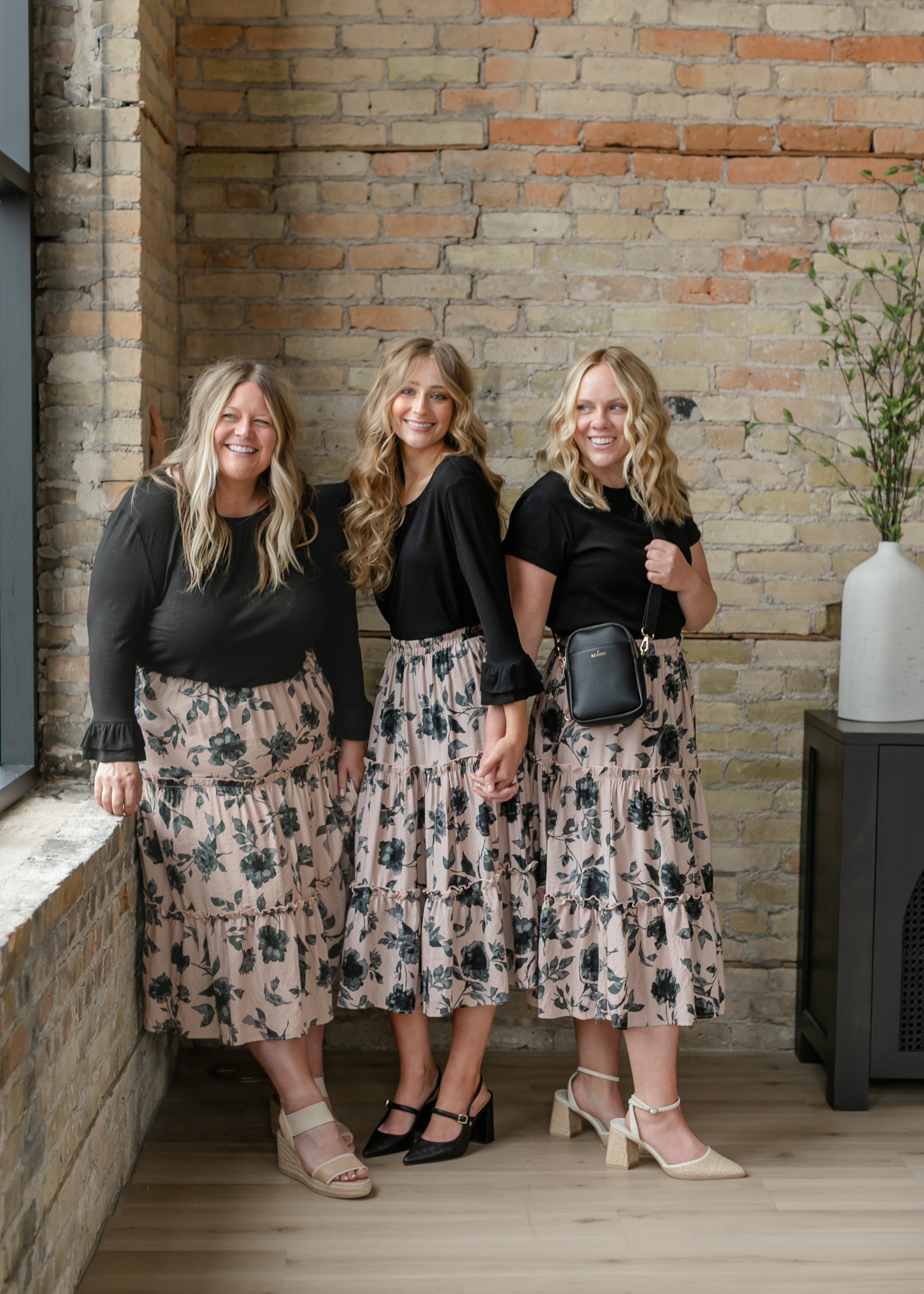 Giana Ruffle Tiered Midi Skirt - FINAL SALE