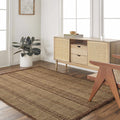 Gita Jute & Leather Rug - Clearance
