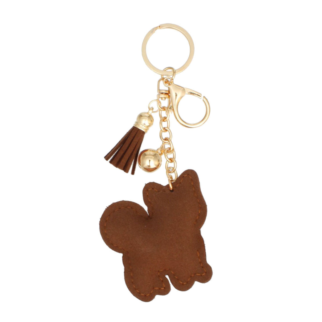 Rhinestone Shiba Dog Keychain Cute Pet Bag Charm Accessory