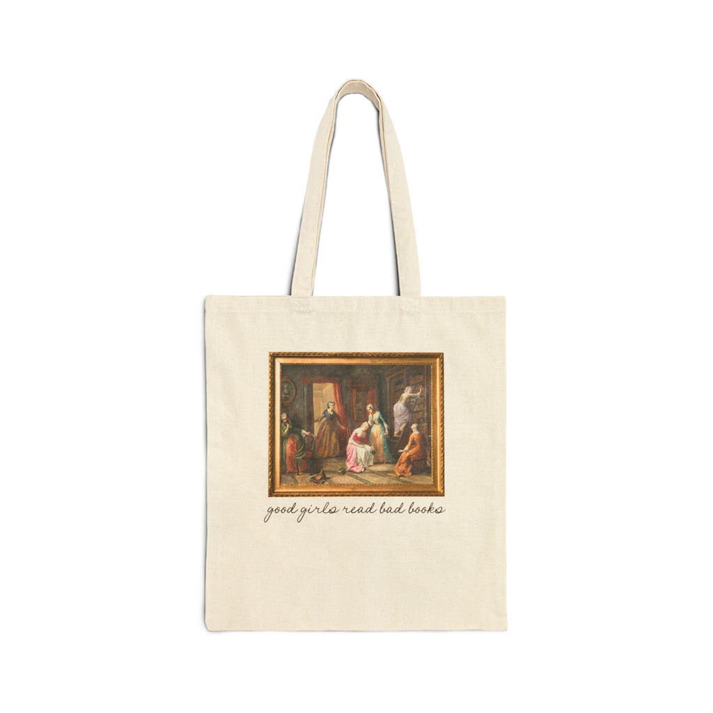 Good Girls Read Bad Books: Funny Art History Bookish Tote Bag