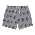 Ocean State Styles Swim Trunks Patriotic Shark Print Men