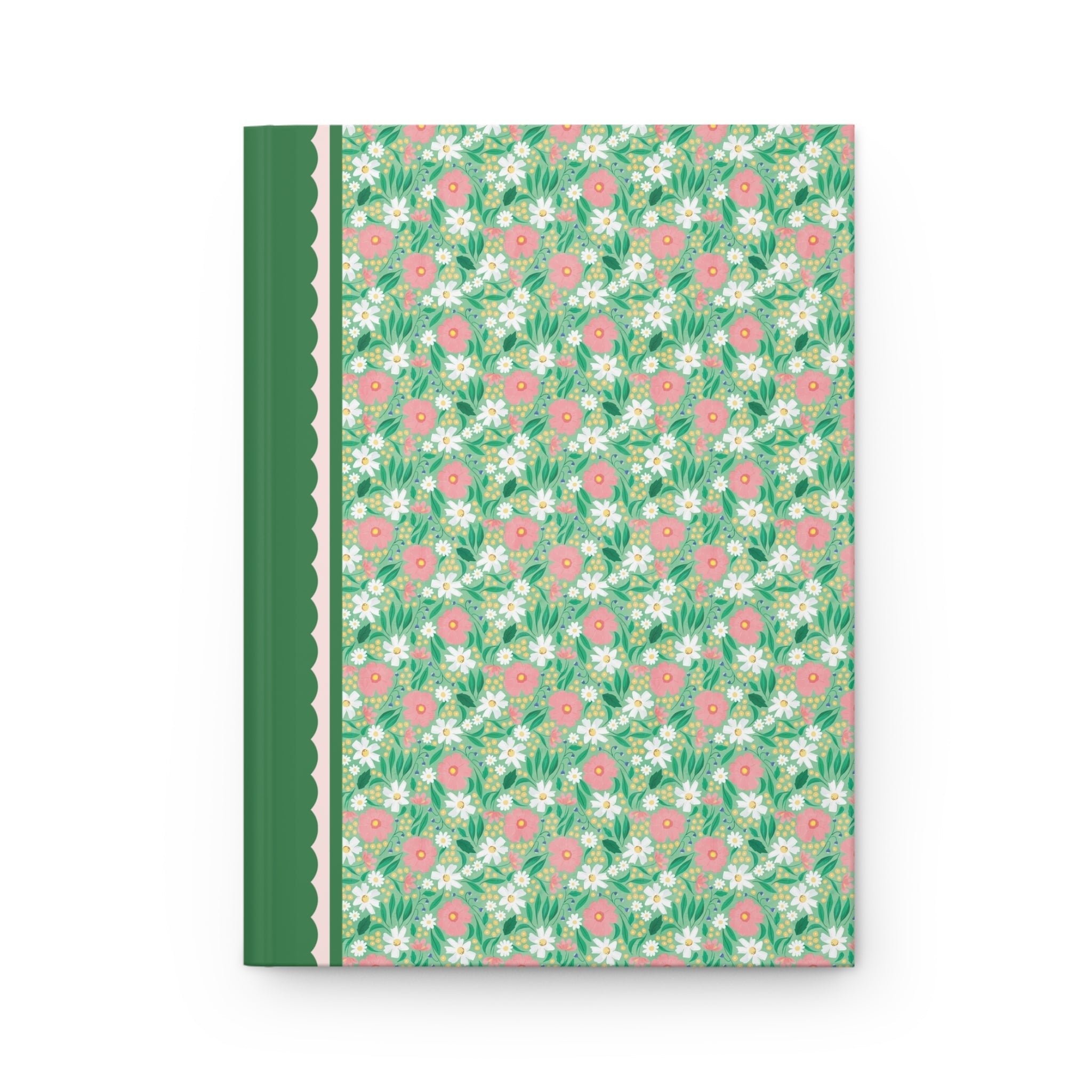 Green Floral Notebook