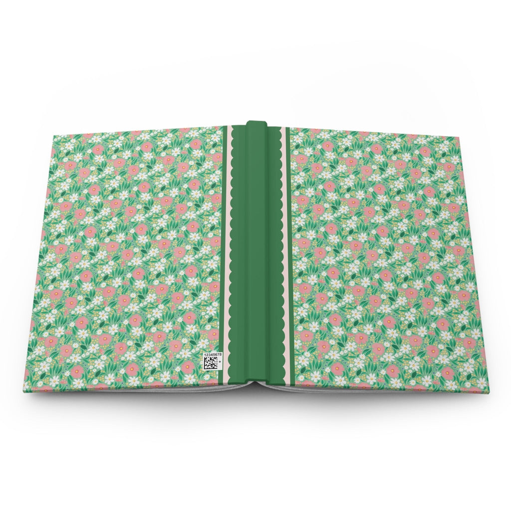 Green Floral Notebook