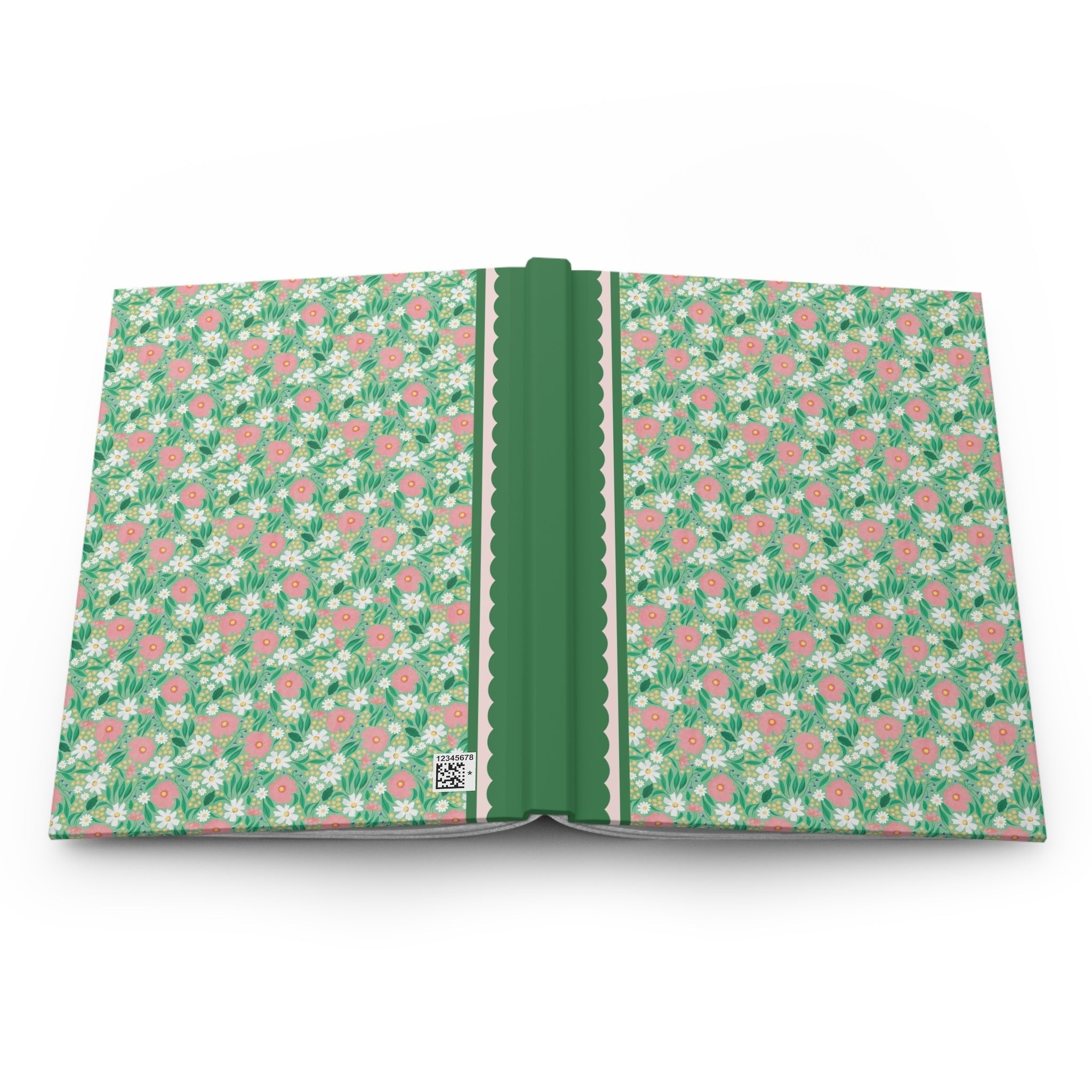 Green Floral Notebook
