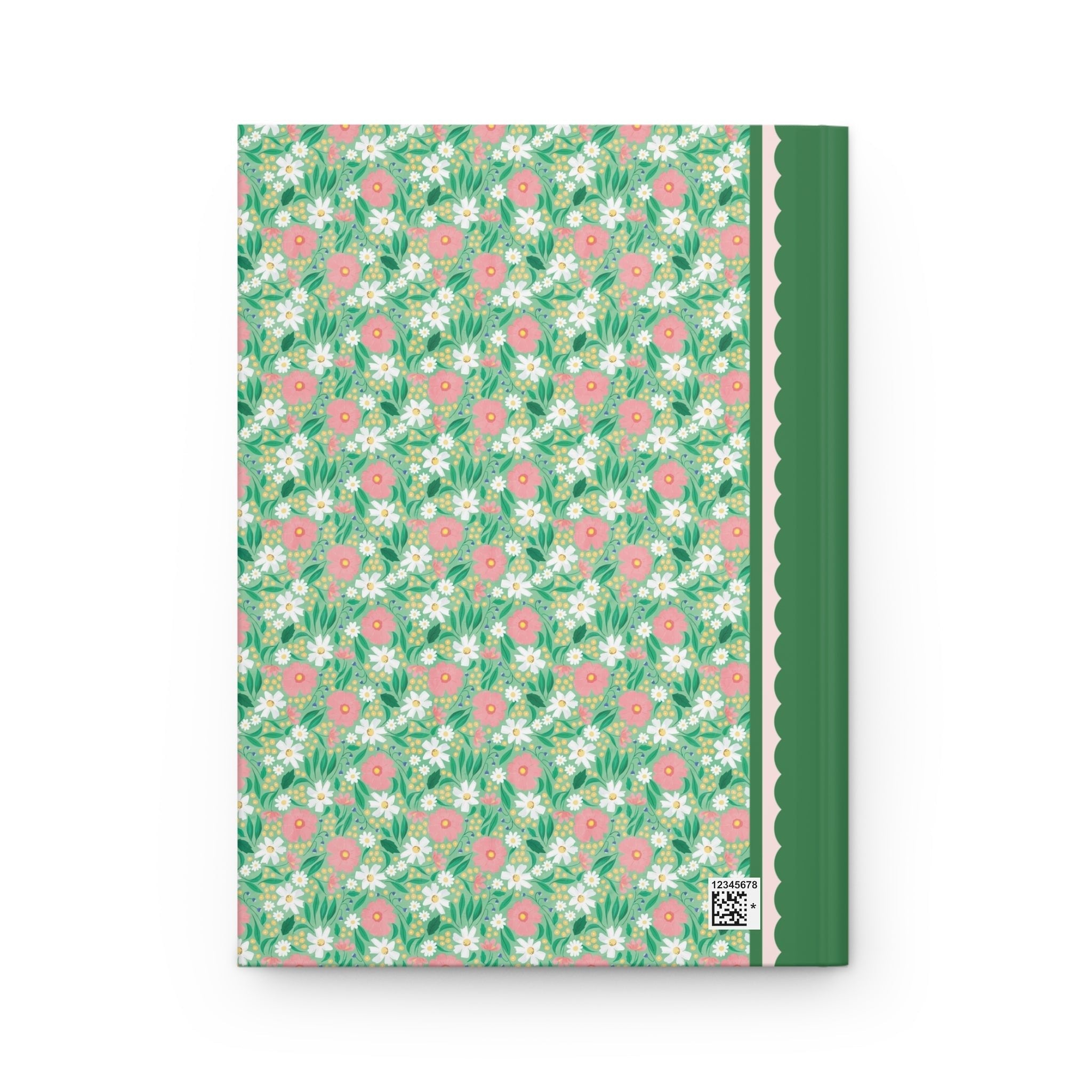 Green Floral Notebook
