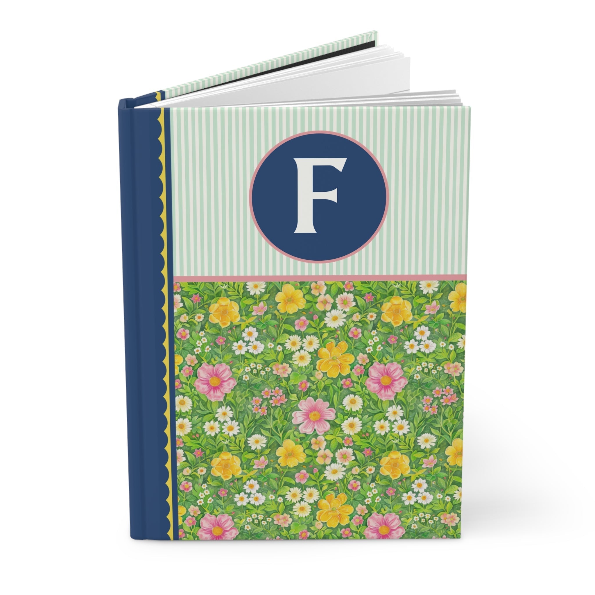 Green Flower Notebook: F