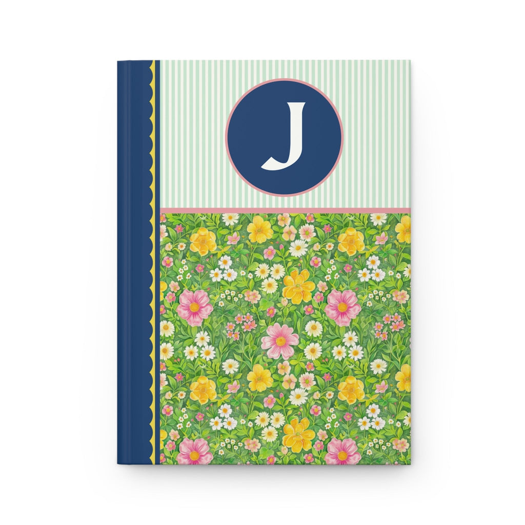 Green Flower Notebook: J