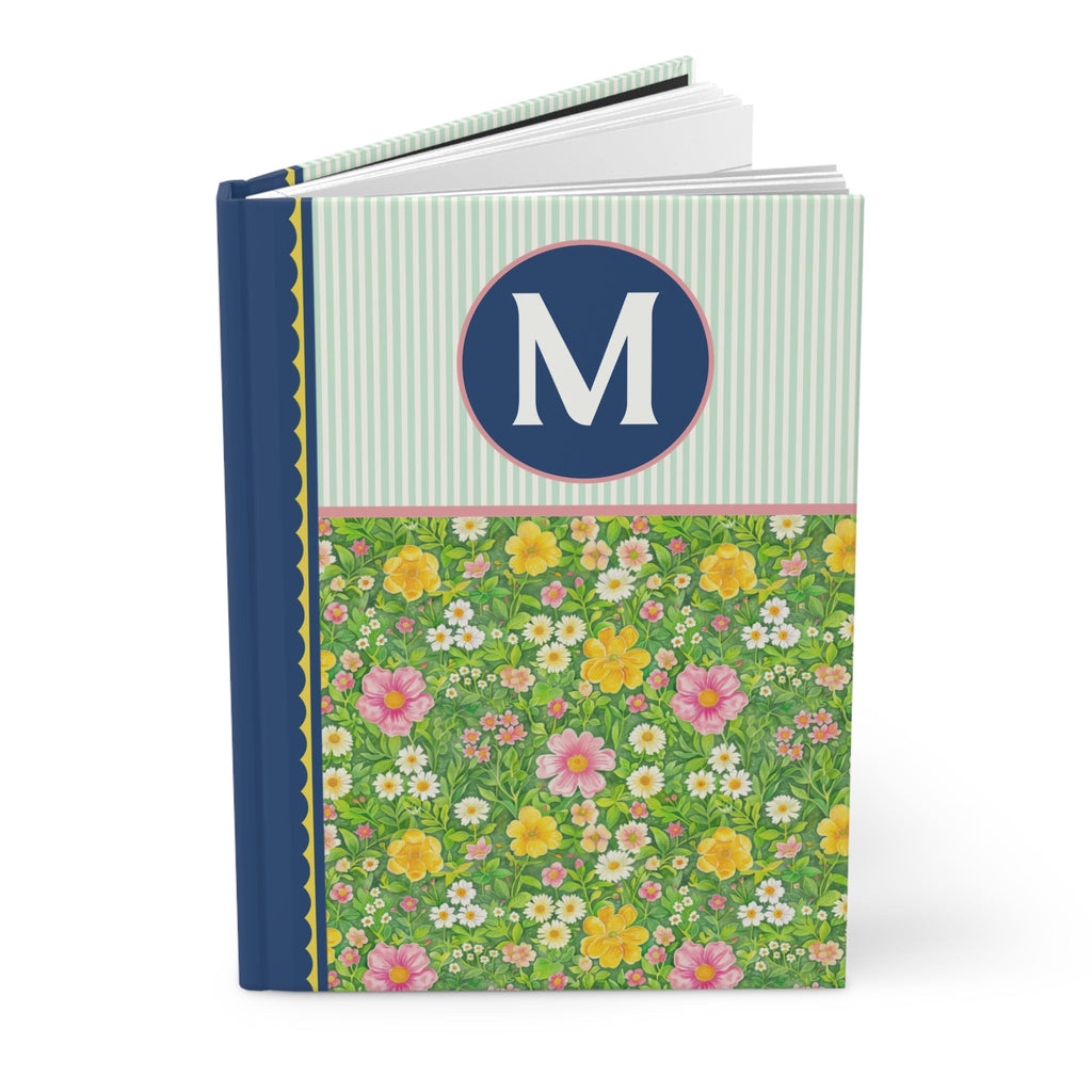 Green Flower Notebook: M