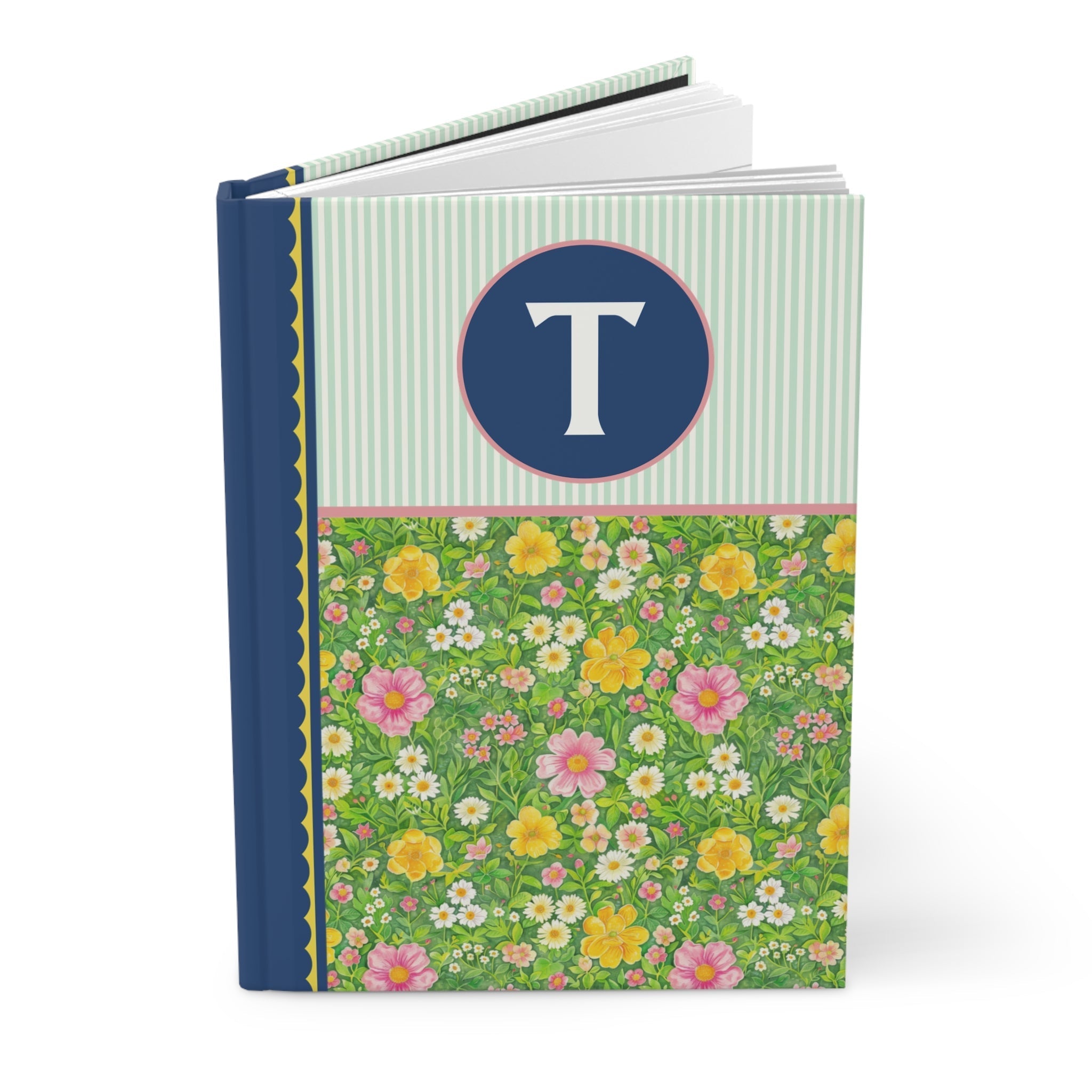 Green Flower Notebook: T