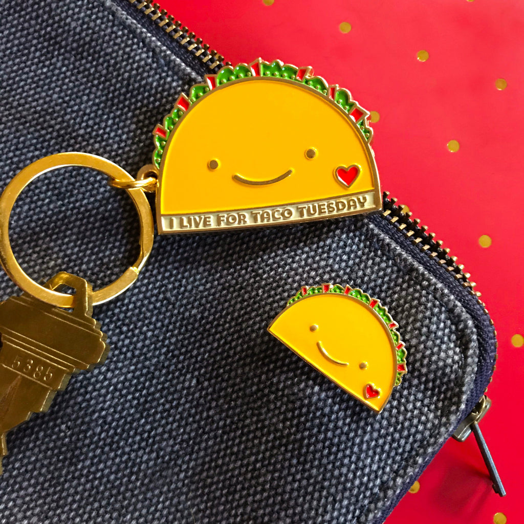 Taco Tuesday Enamel Keychain