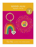 Good Juju Keychain + Pin Gift Set