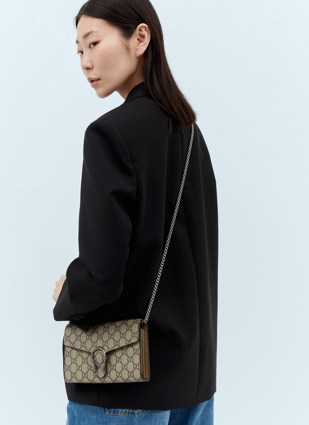 Gucci Women Dionysus Supreme Chain Shoulder Bag