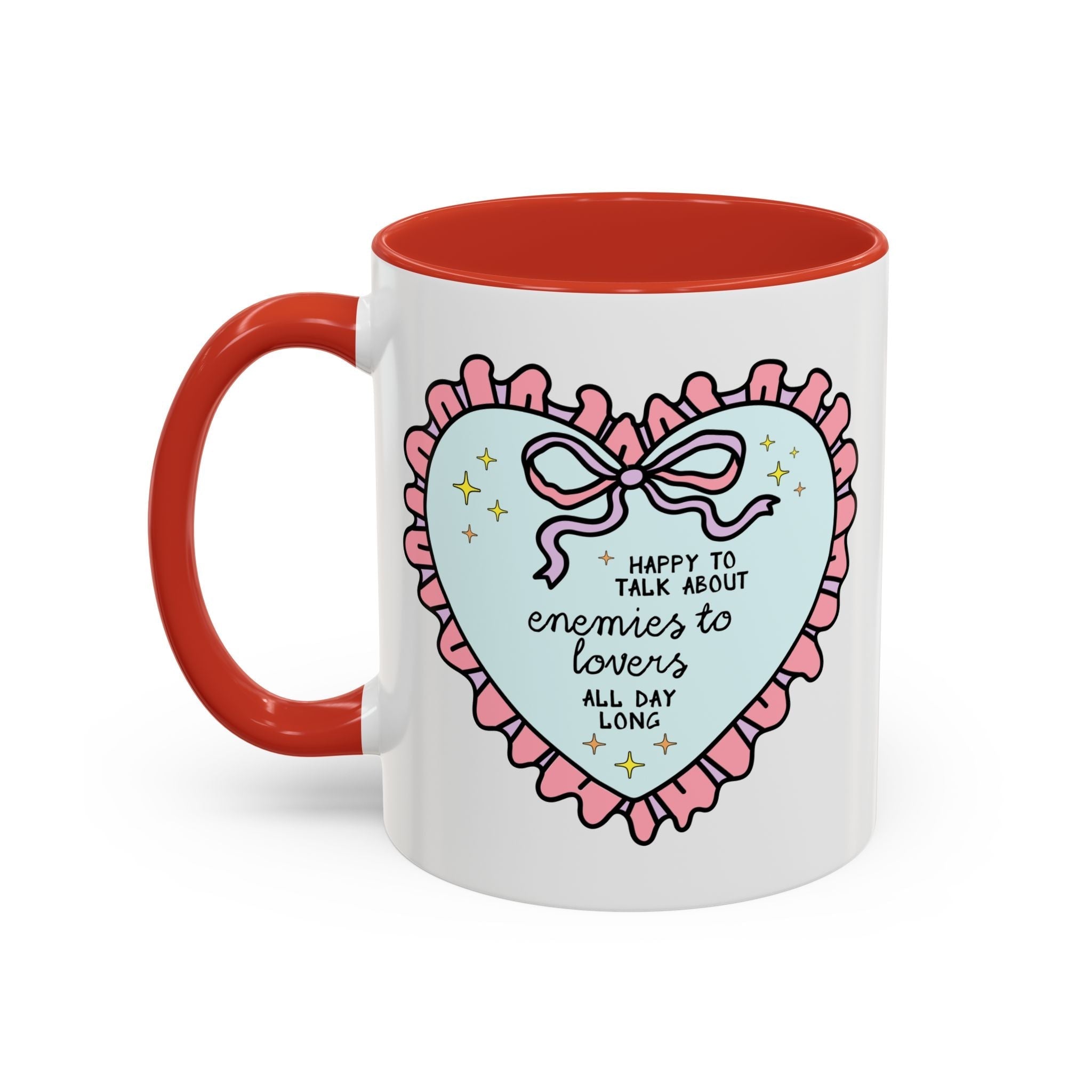 Happy to Talk About Enemies to Lovers All Day Long Coffee Mug