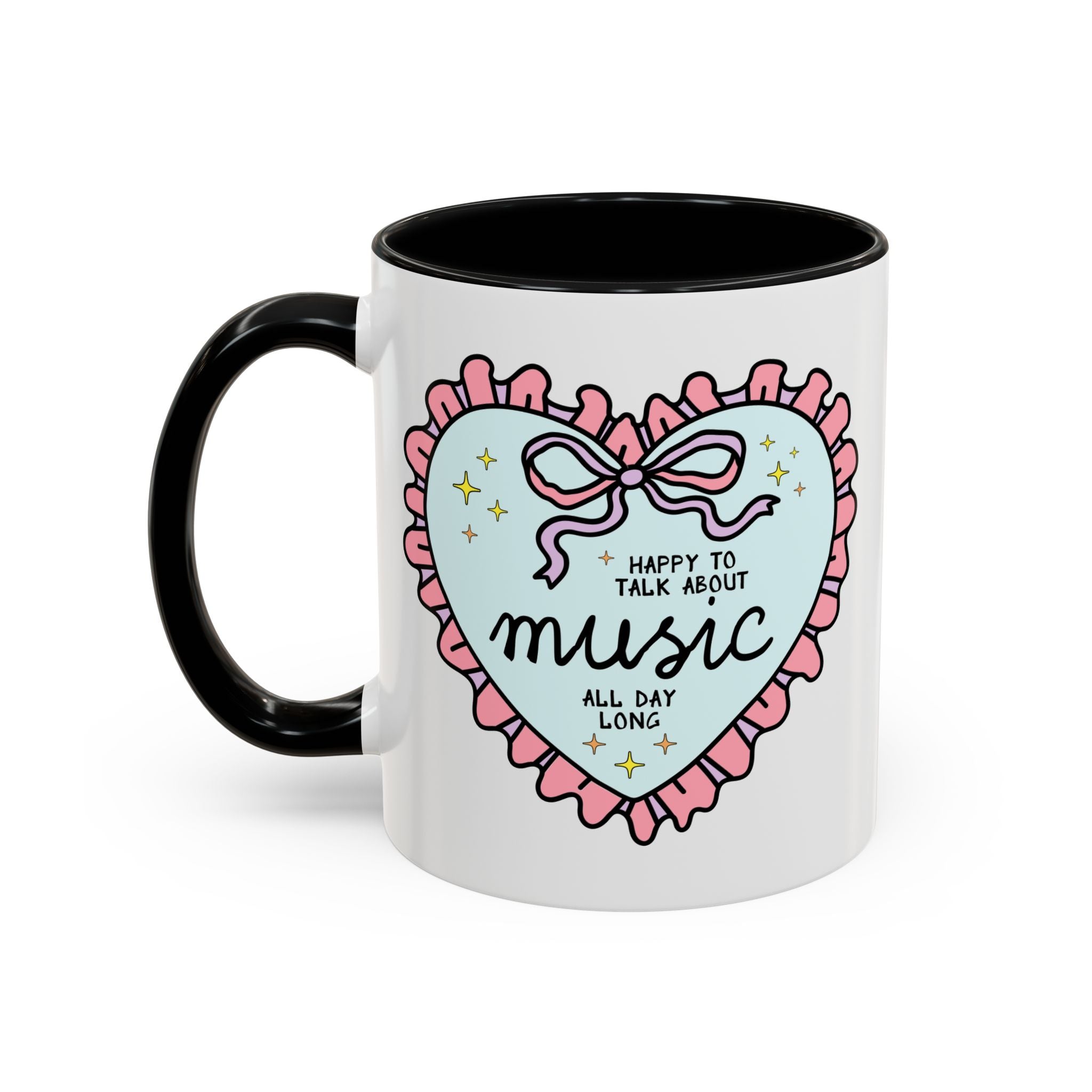 Happy to Talk About Music All Day Long Coffee Mug