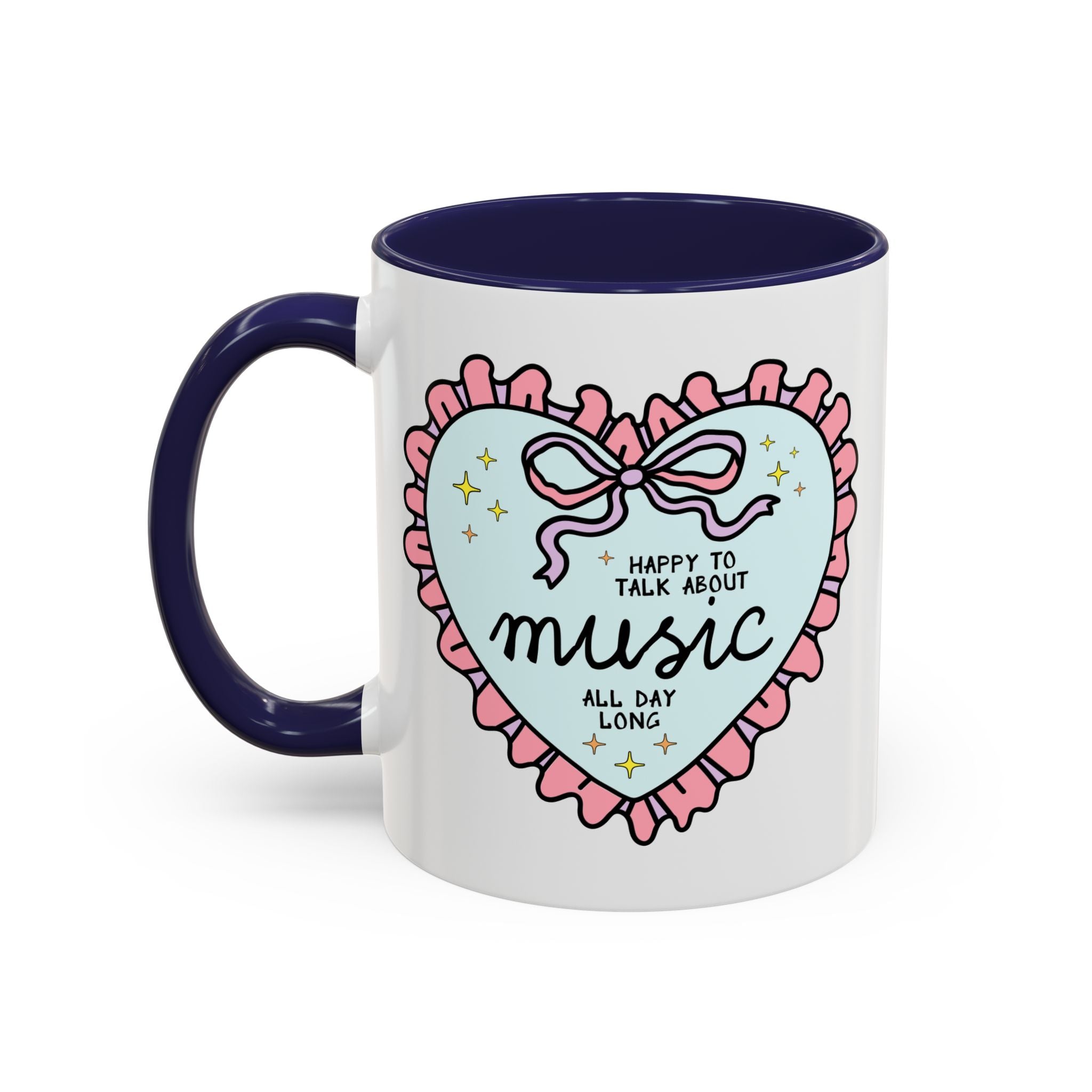 Happy to Talk About Music All Day Long Coffee Mug