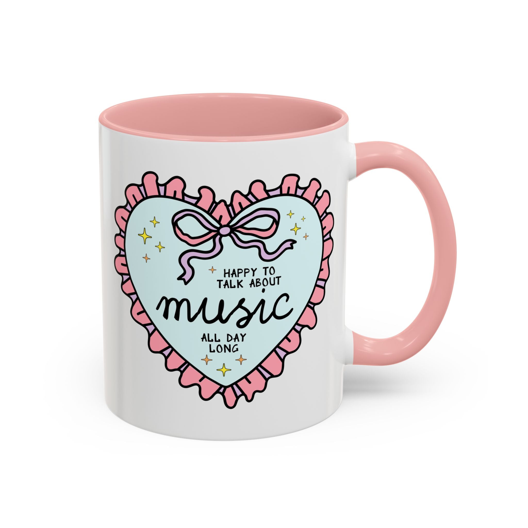 Happy to Talk About Music All Day Long Coffee Mug