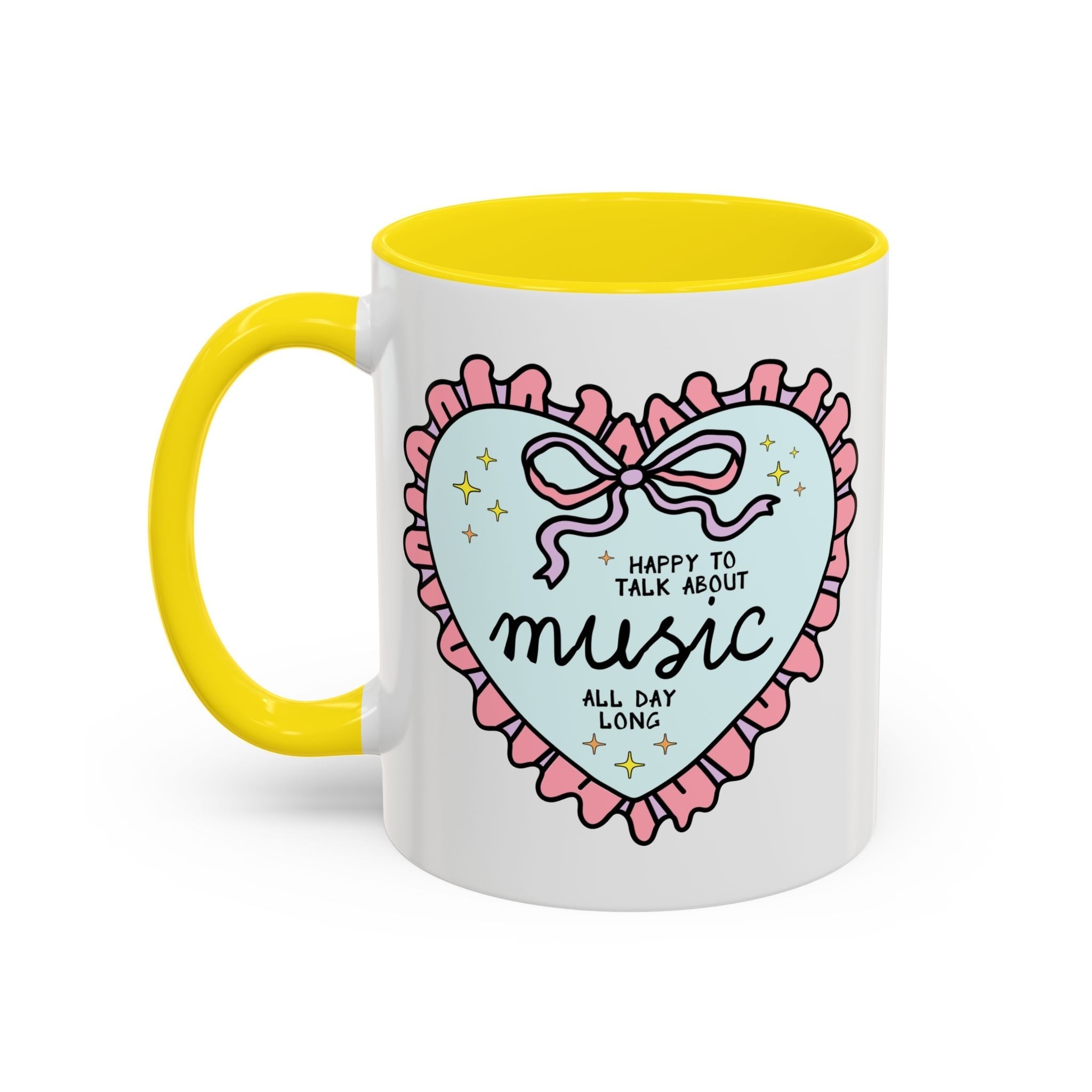 Happy to Talk About Music All Day Long Coffee Mug