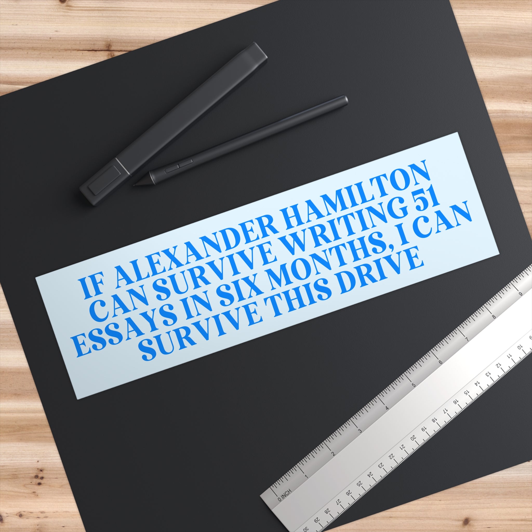 History Bumper Sticker: Alexander Hamilton US History