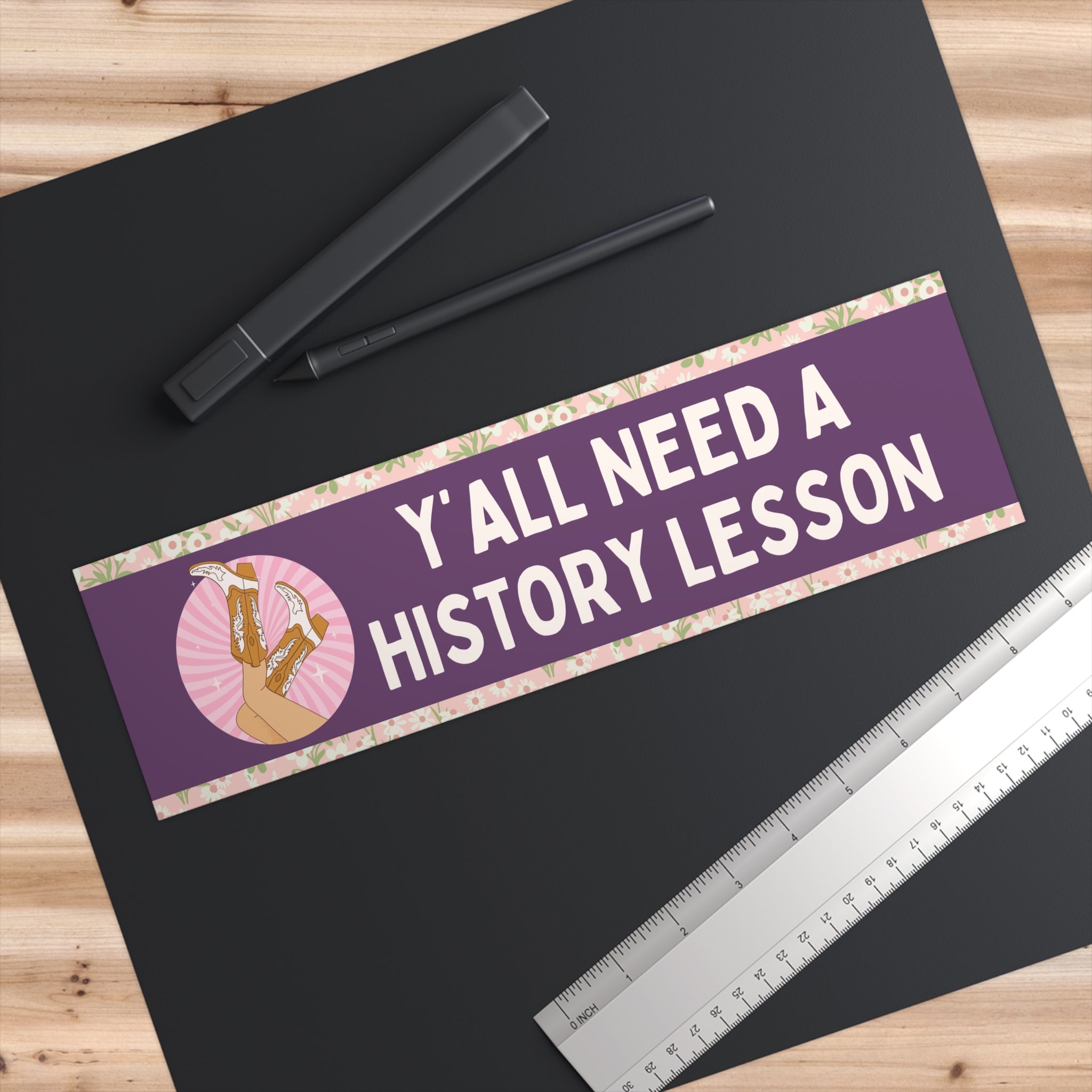 History Lesson Bumper Sticker