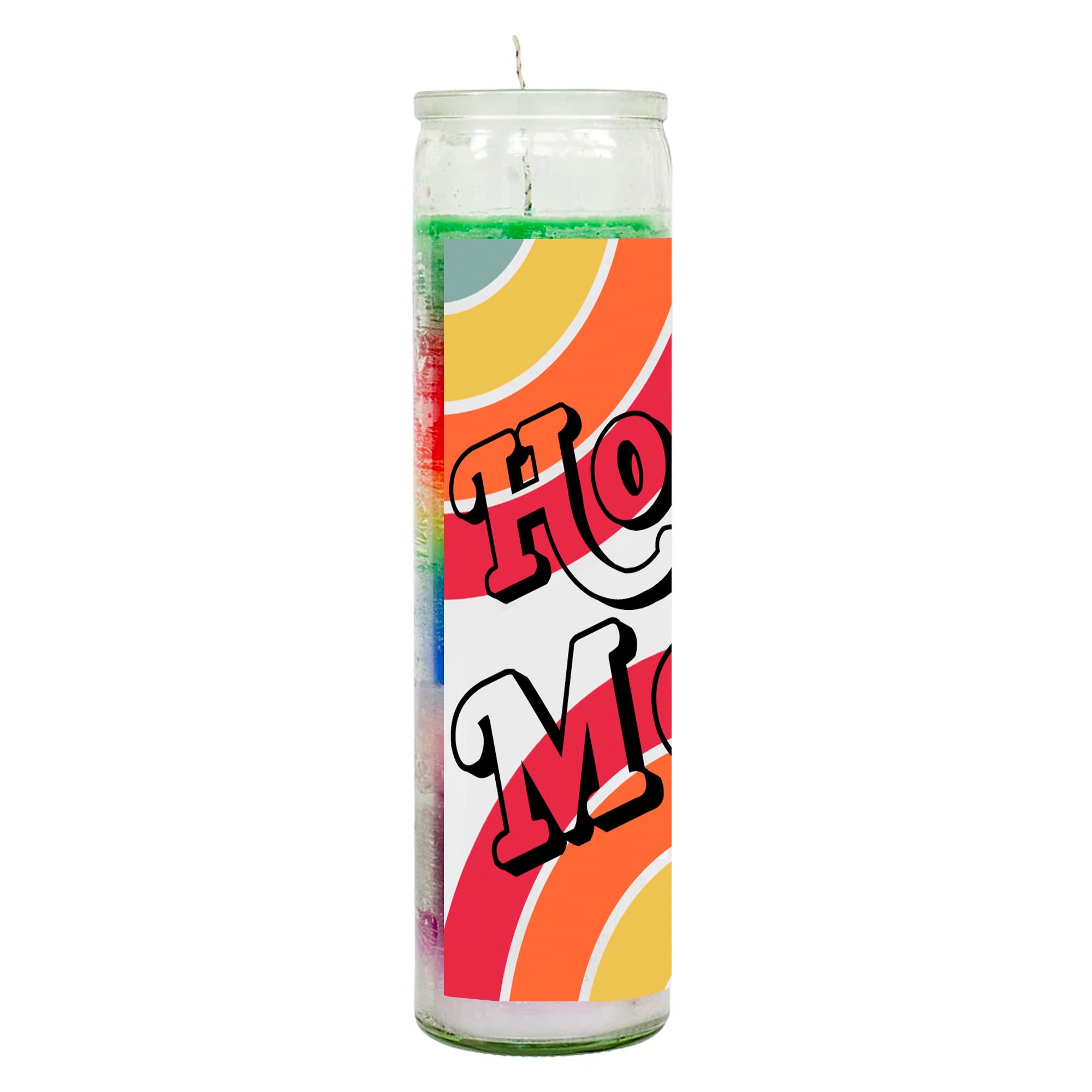 Hoe Moe Rainbow Candle