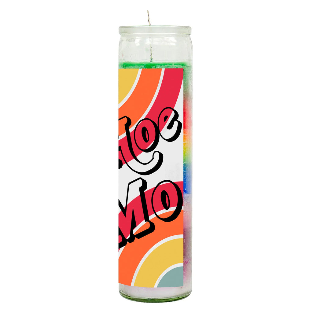 Hoe Moe Rainbow Candle