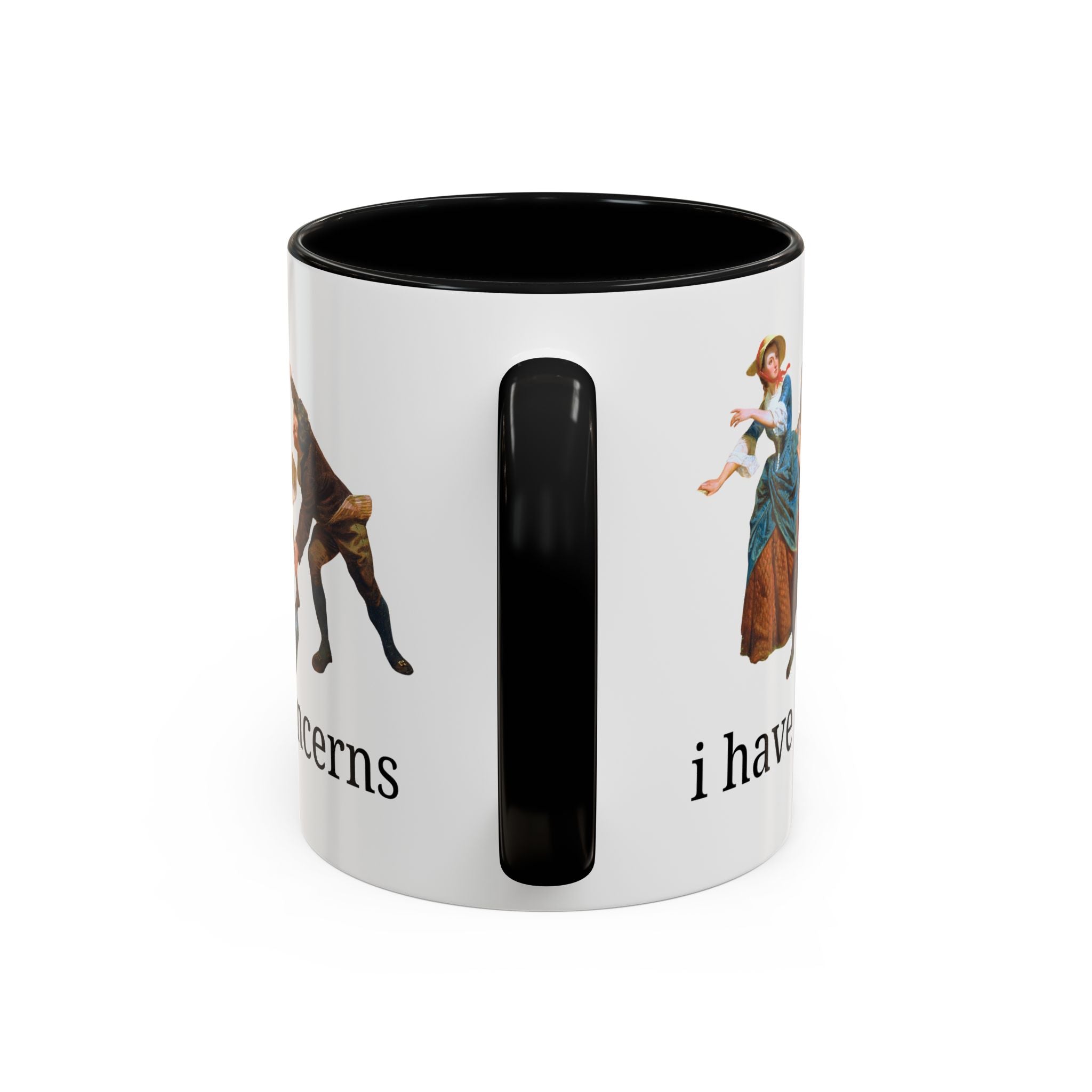 I Have Concerns Art History Coffee Mug: Mrs. Schuyler Burning Her Wheat Fields