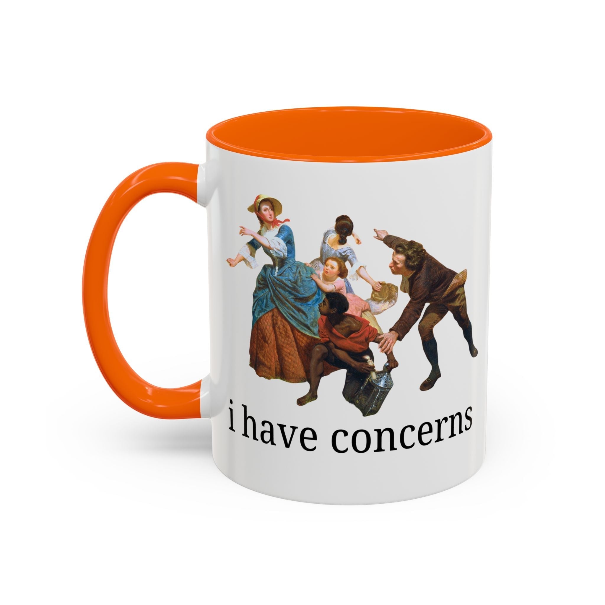 I Have Concerns Art History Coffee Mug: Mrs. Schuyler Burning Her Wheat Fields