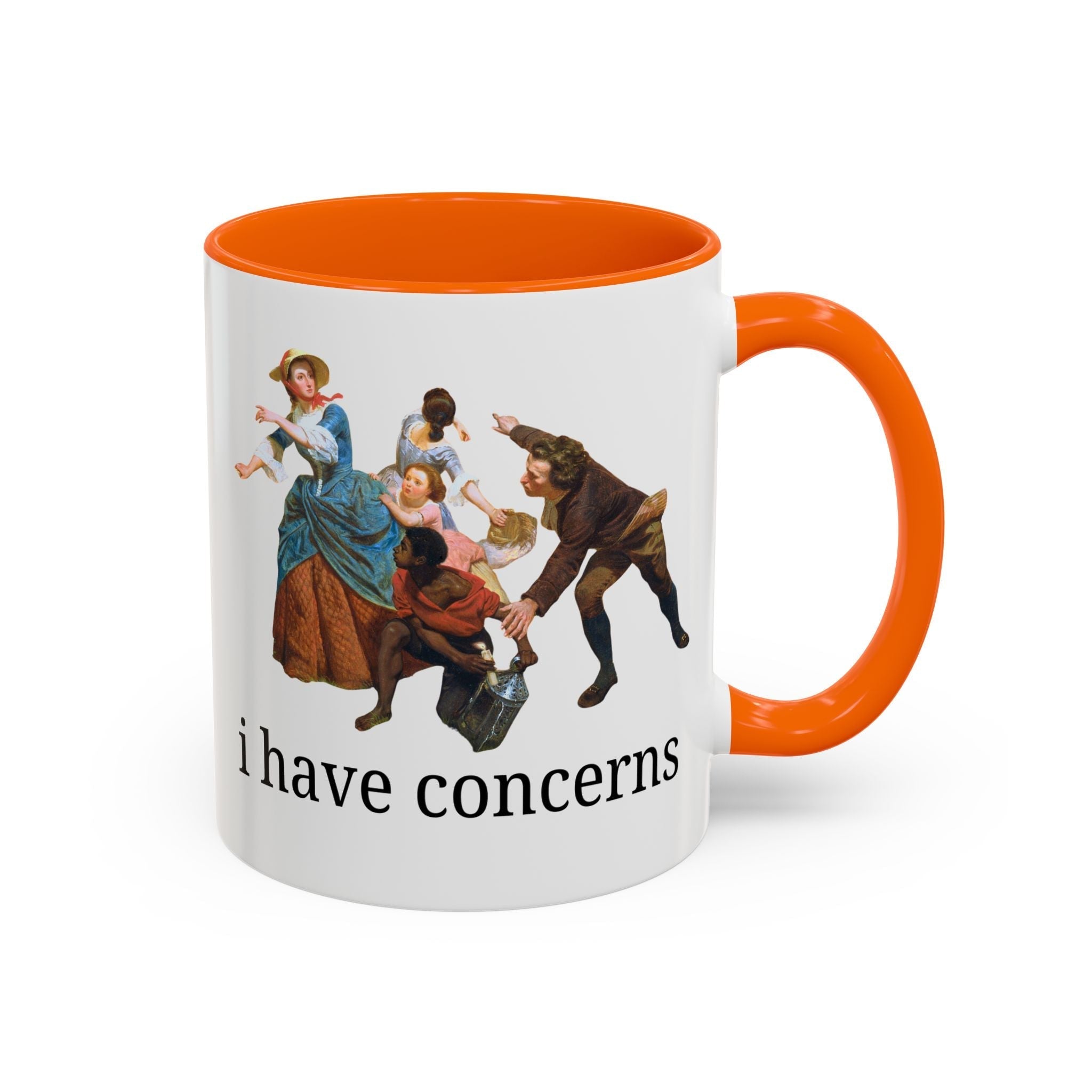 I Have Concerns Art History Coffee Mug: Mrs. Schuyler Burning Her Wheat Fields