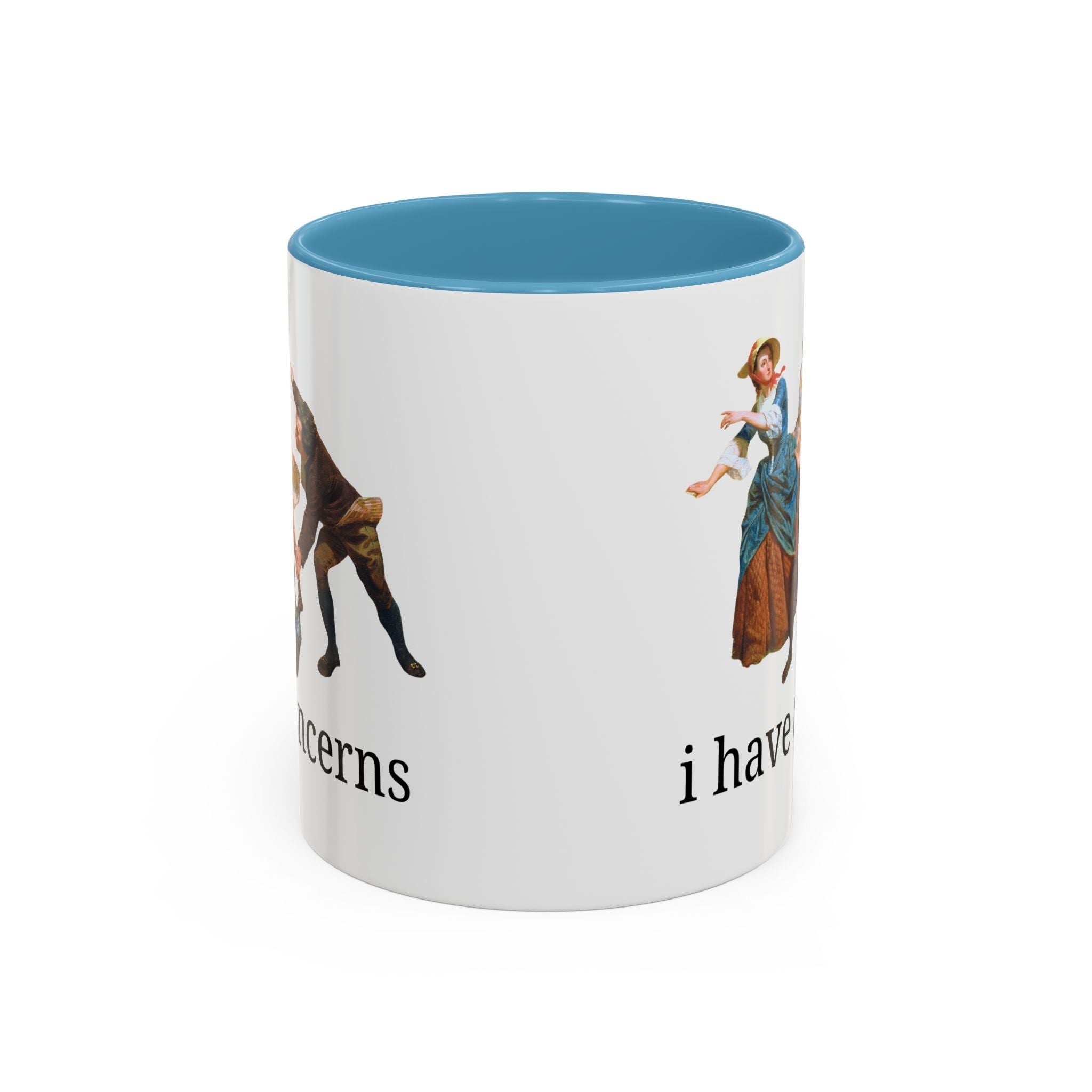 I Have Concerns Art History Coffee Mug: Mrs. Schuyler Burning Her Wheat Fields