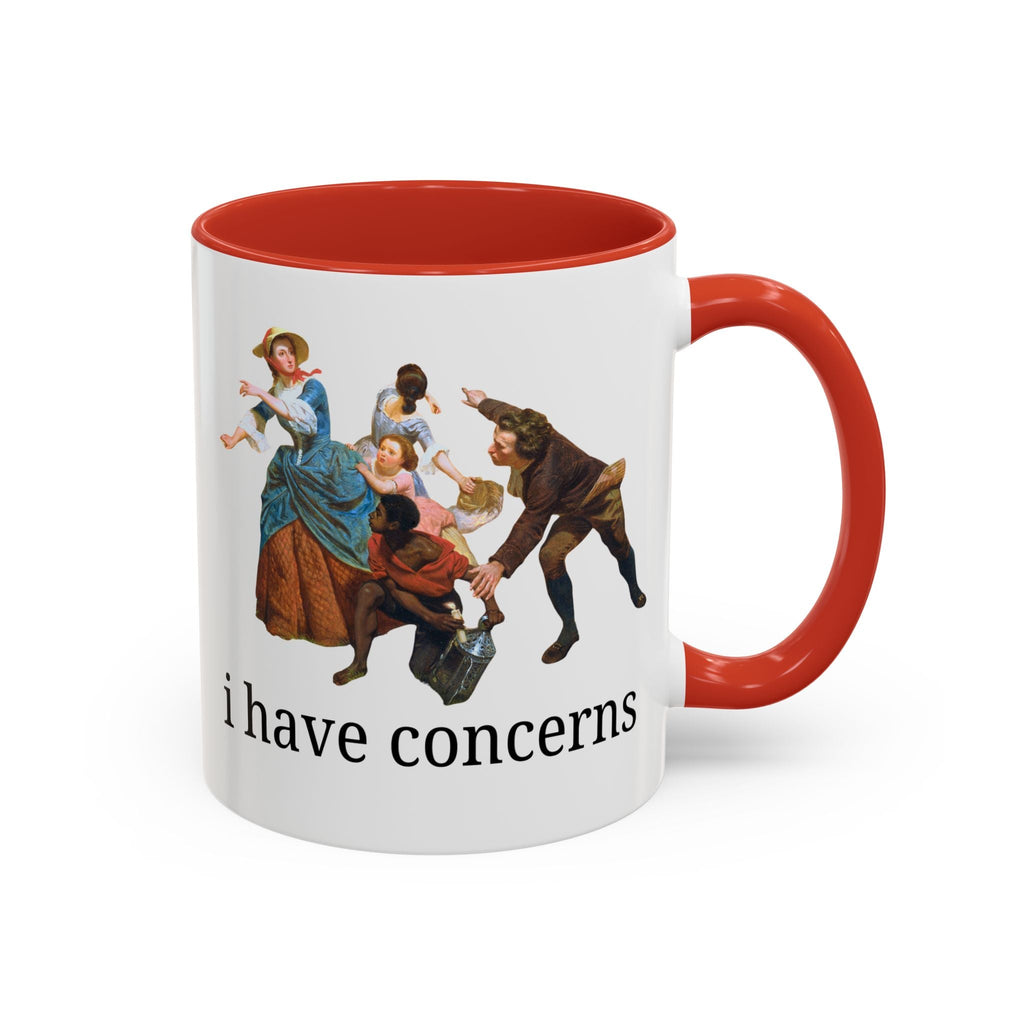 I Have Concerns Art History Coffee Mug: Mrs. Schuyler Burning Her Wheat Fields