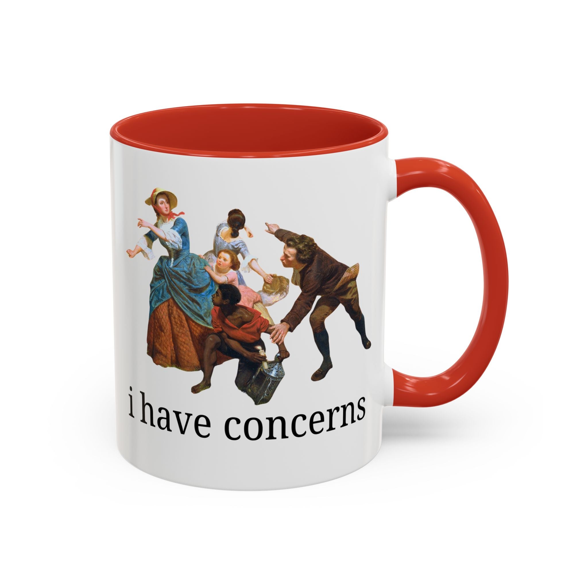 I Have Concerns Art History Coffee Mug: Mrs. Schuyler Burning Her Wheat Fields