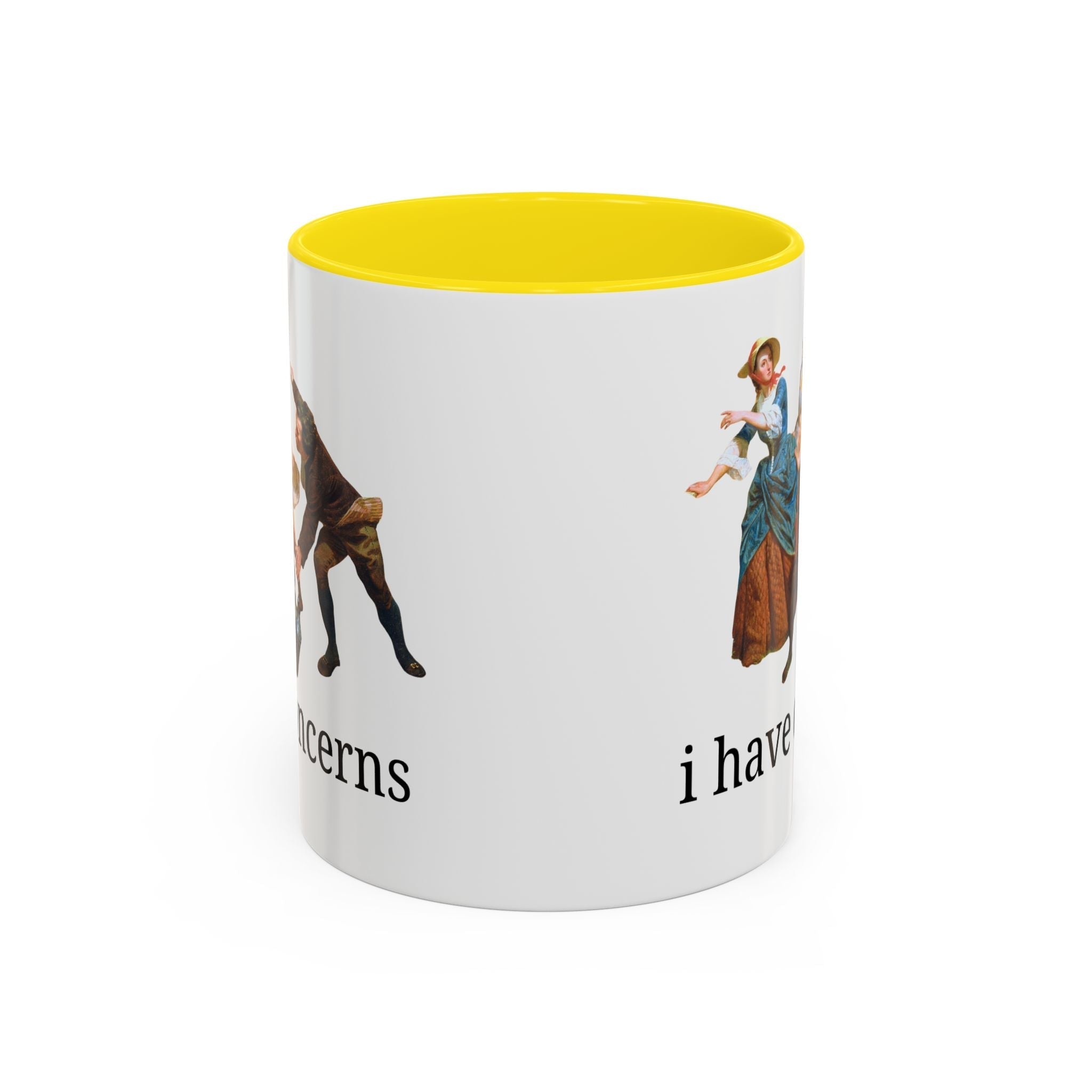 I Have Concerns Art History Coffee Mug: Mrs. Schuyler Burning Her Wheat Fields