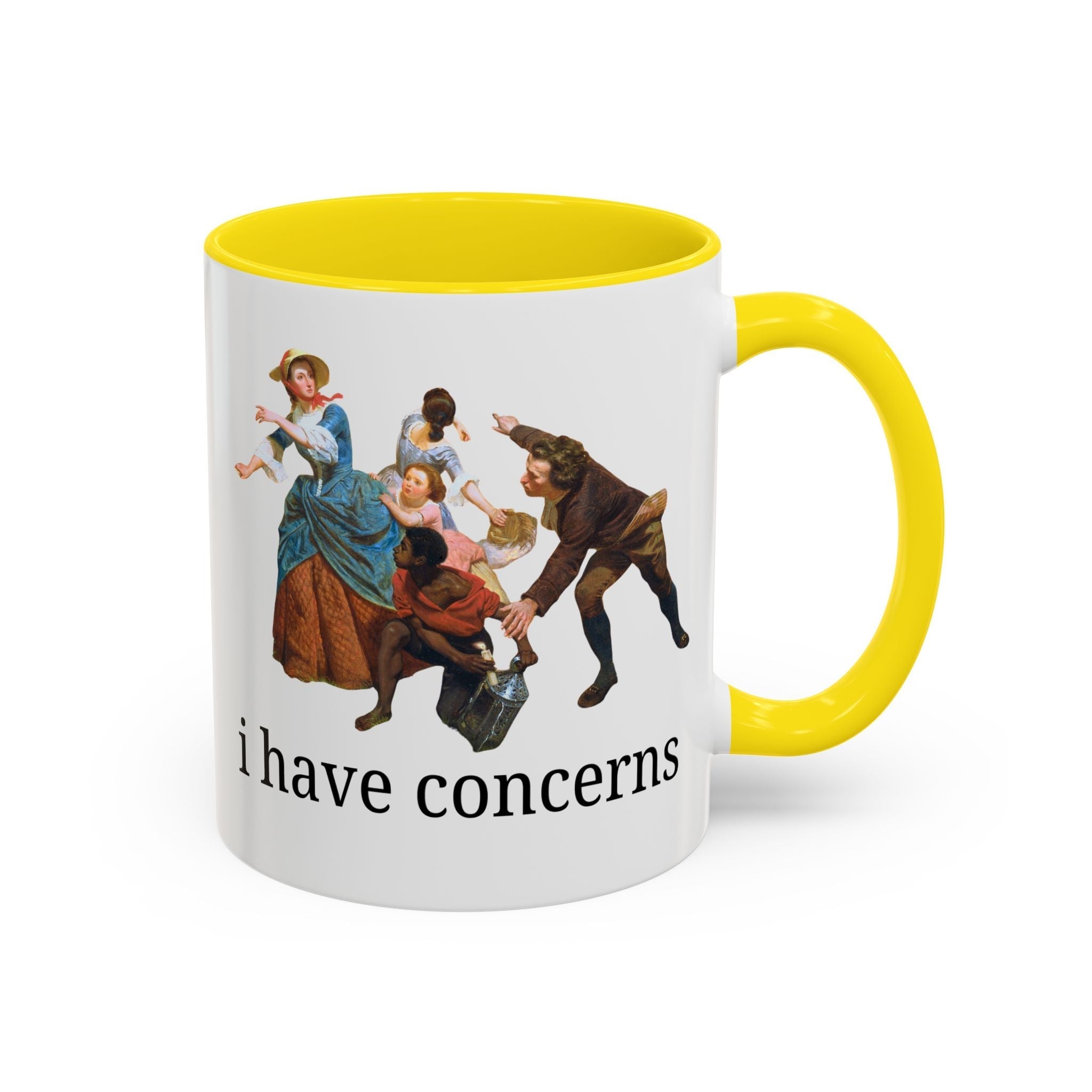 I Have Concerns Art History Coffee Mug: Mrs. Schuyler Burning Her Wheat Fields