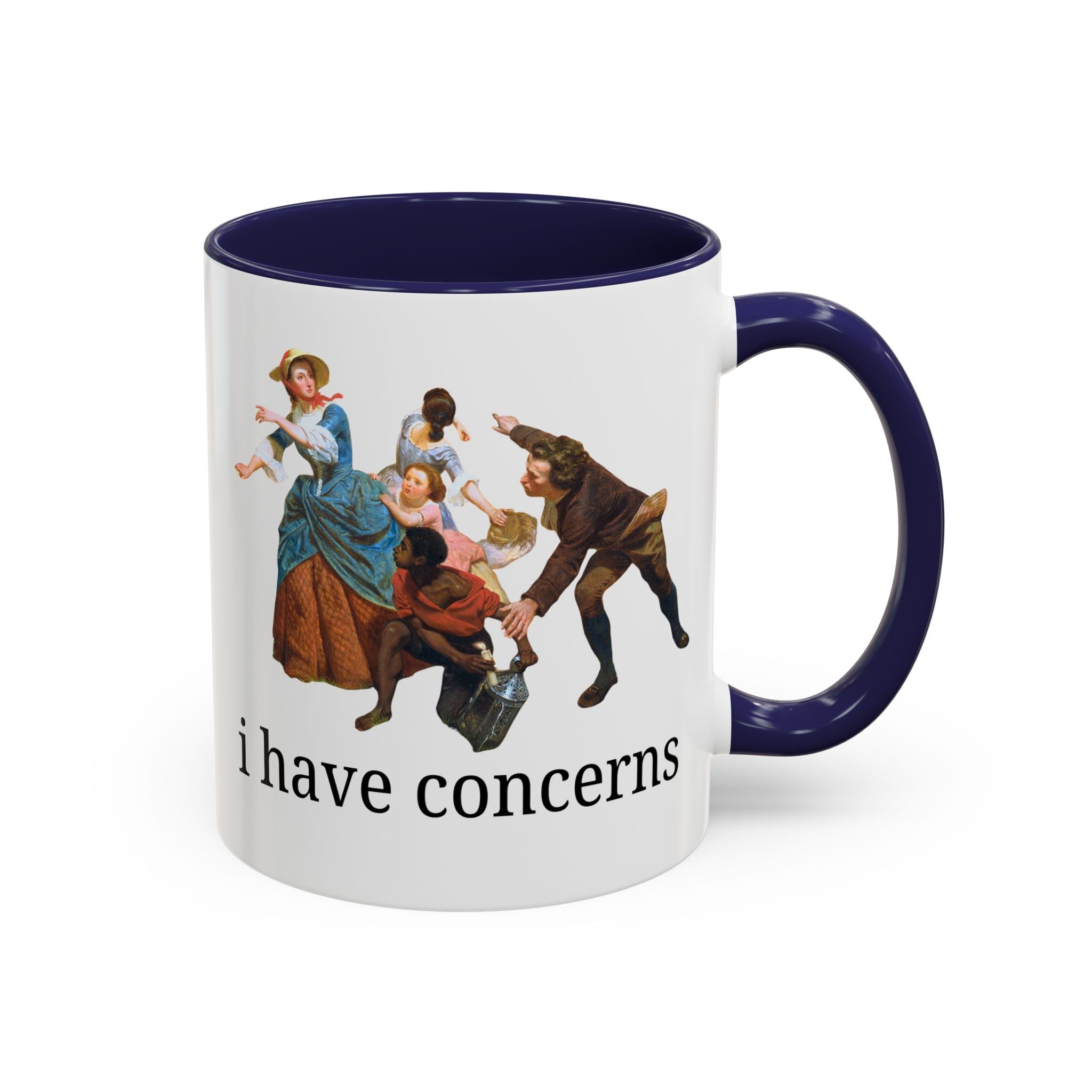 I Have Concerns Art History Coffee Mug: Mrs. Schuyler Burning Her Wheat Fields