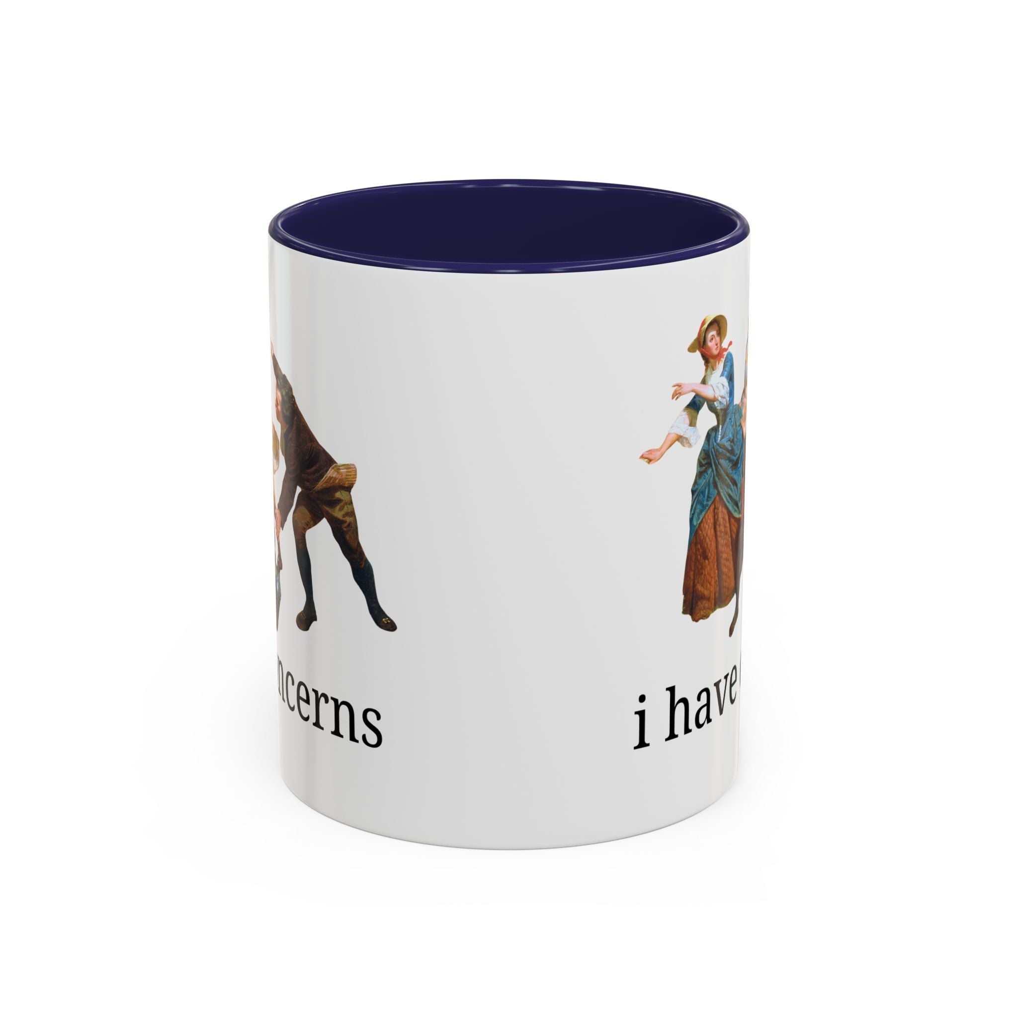 I Have Concerns Art History Coffee Mug: Mrs. Schuyler Burning Her Wheat Fields