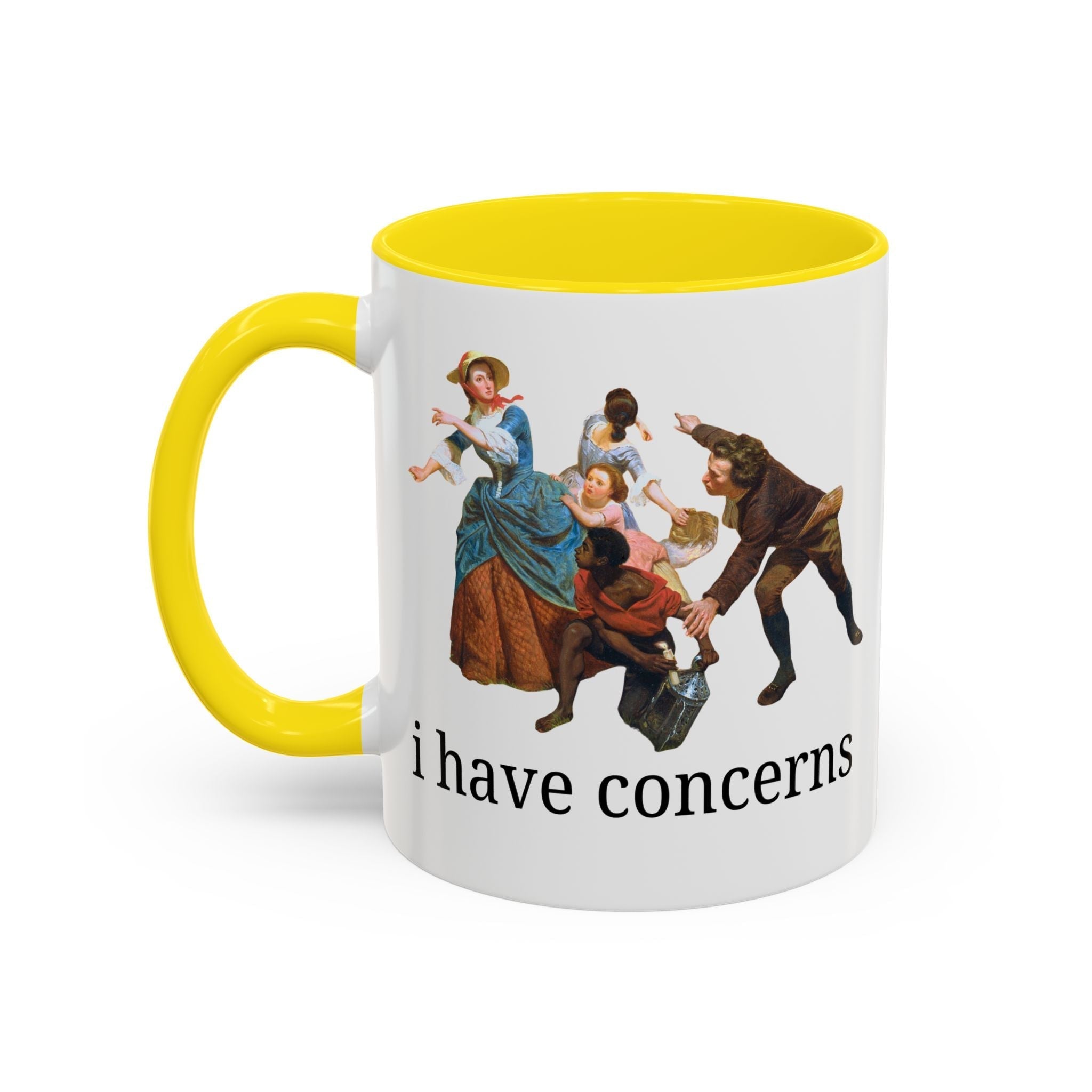 I Have Concerns Art History Coffee Mug: Mrs. Schuyler Burning Her Wheat Fields