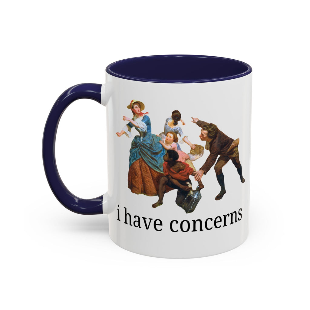 I Have Concerns Art History Coffee Mug: Mrs. Schuyler Burning Her Wheat Fields