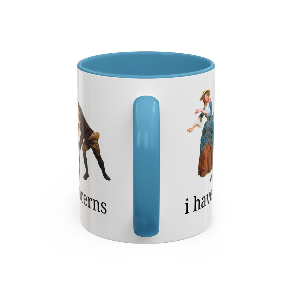 I Have Concerns Art History Coffee Mug: Mrs. Schuyler Burning Her Wheat Fields