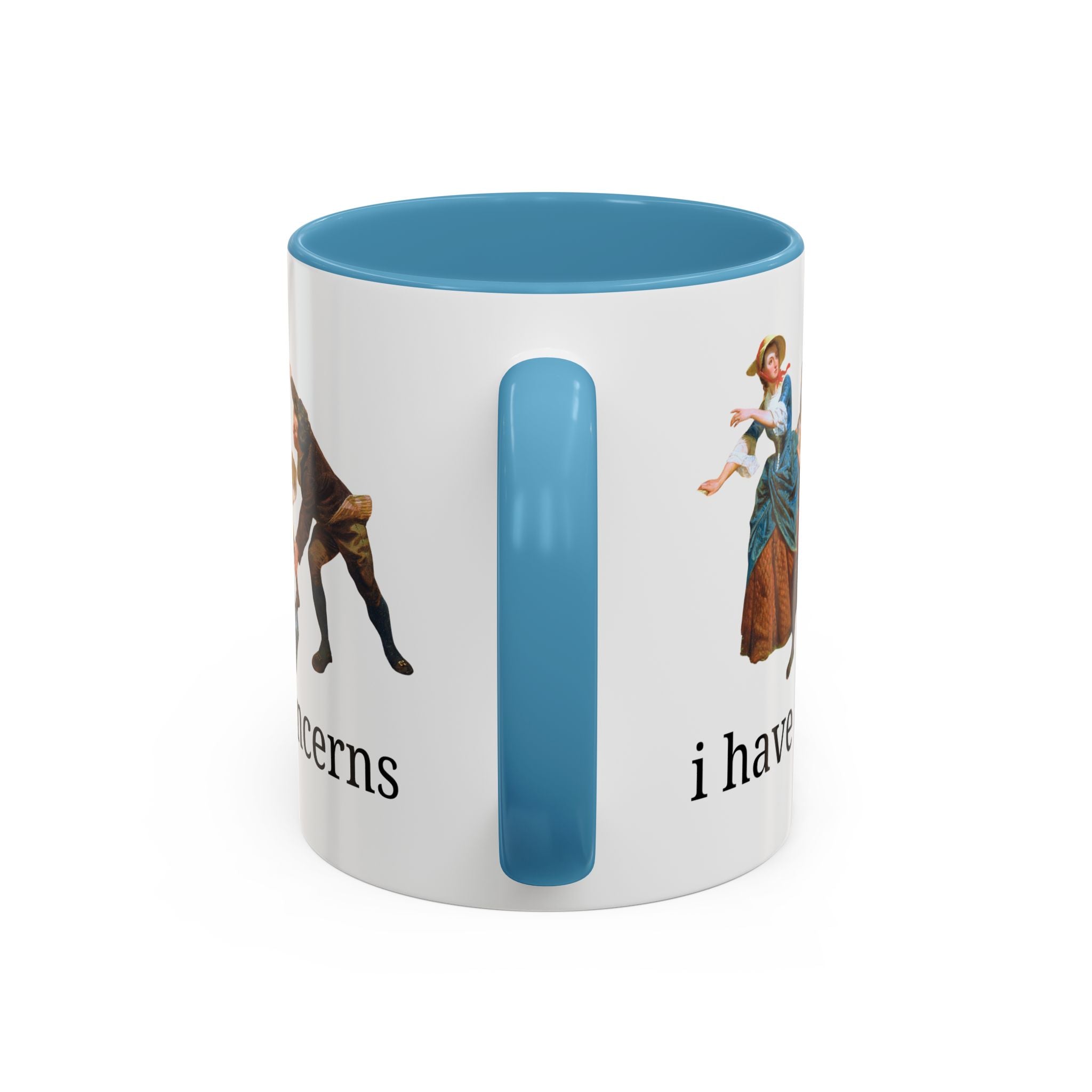 I Have Concerns Art History Coffee Mug: Mrs. Schuyler Burning Her Wheat Fields
