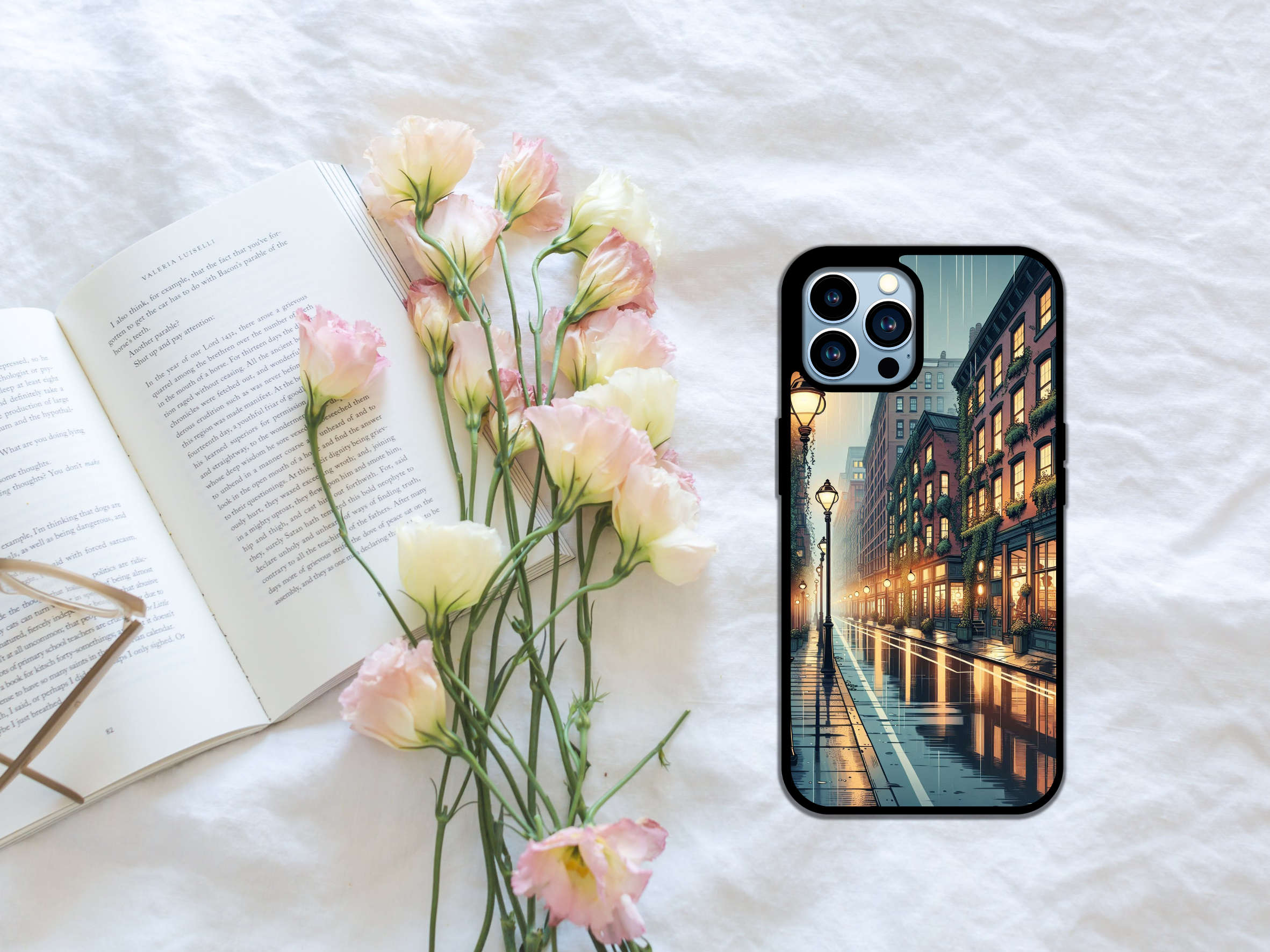 🌧️Rainy Reflections-Cityscape Phone Case🌆