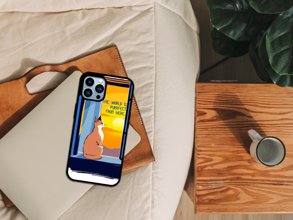 The World is Purrfect from Here Phone Case