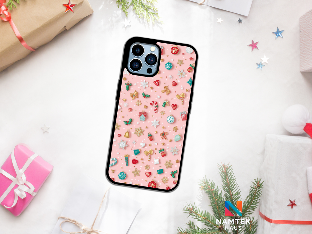 Candy Lane Christmas Aesthetic Pink Holiday Phone Case